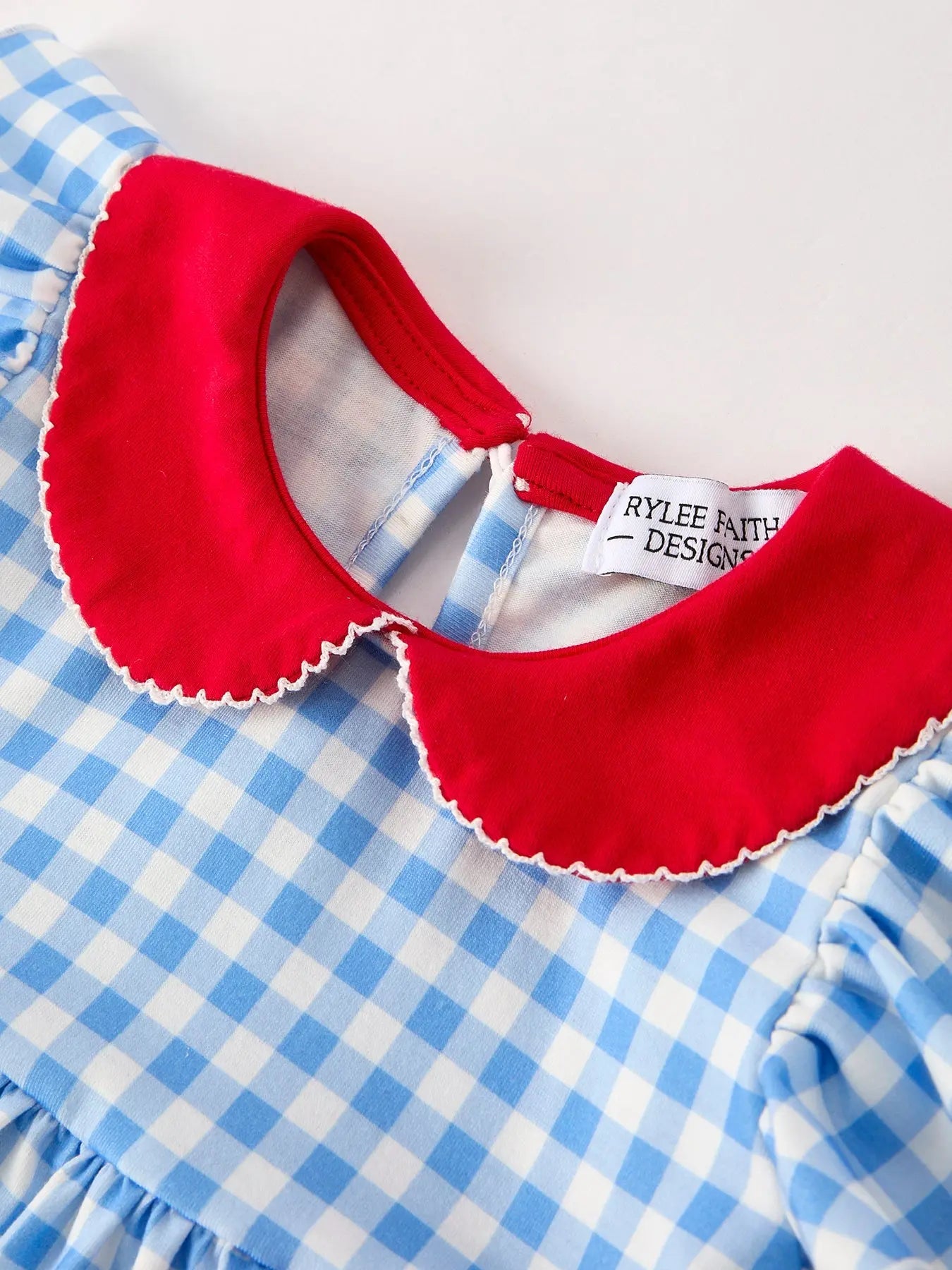 Back To School Girls Striped Apple Bow Dress