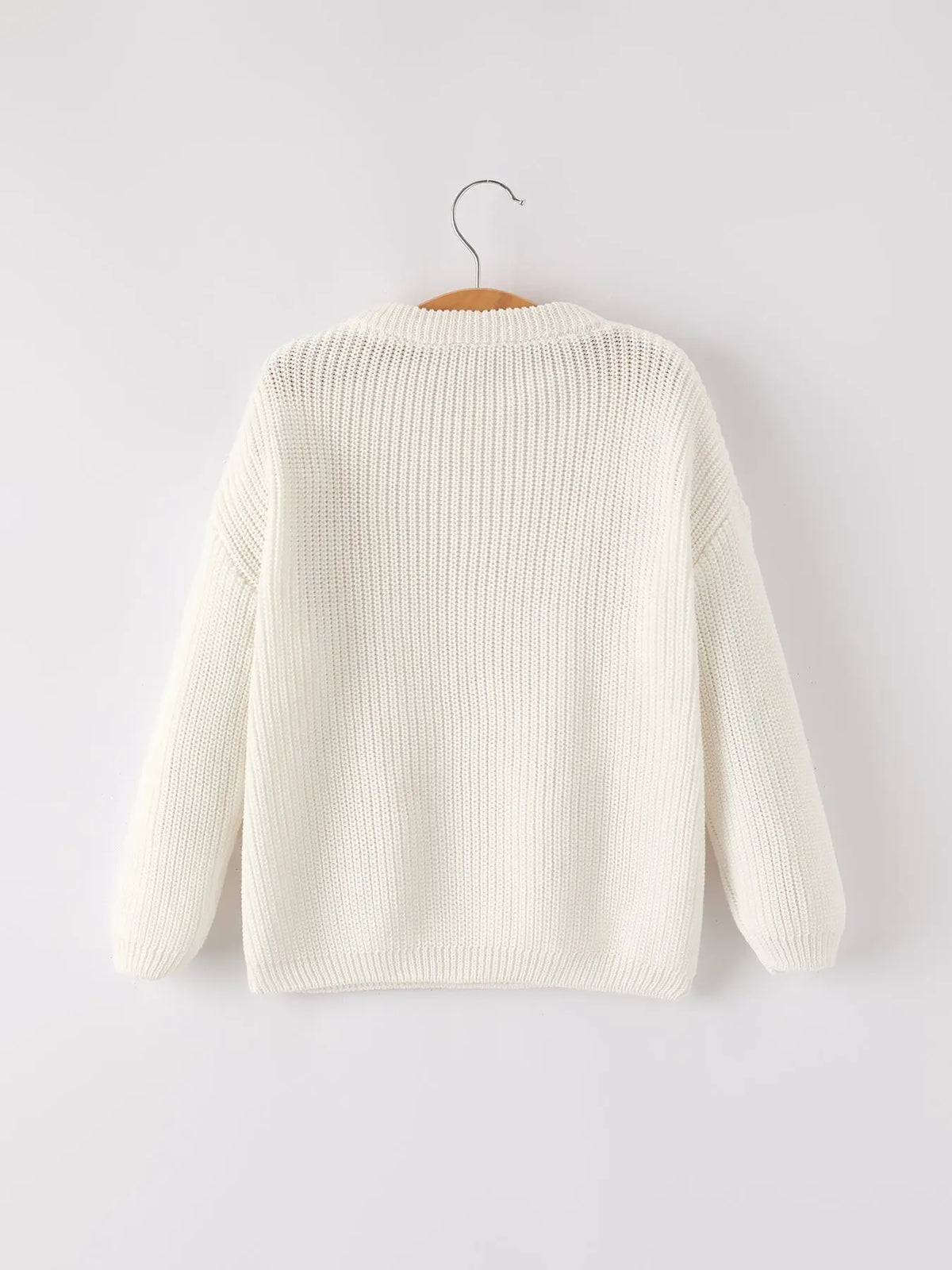 Mommy & Me Winter Girls Bow Sequins Pullover Sweater