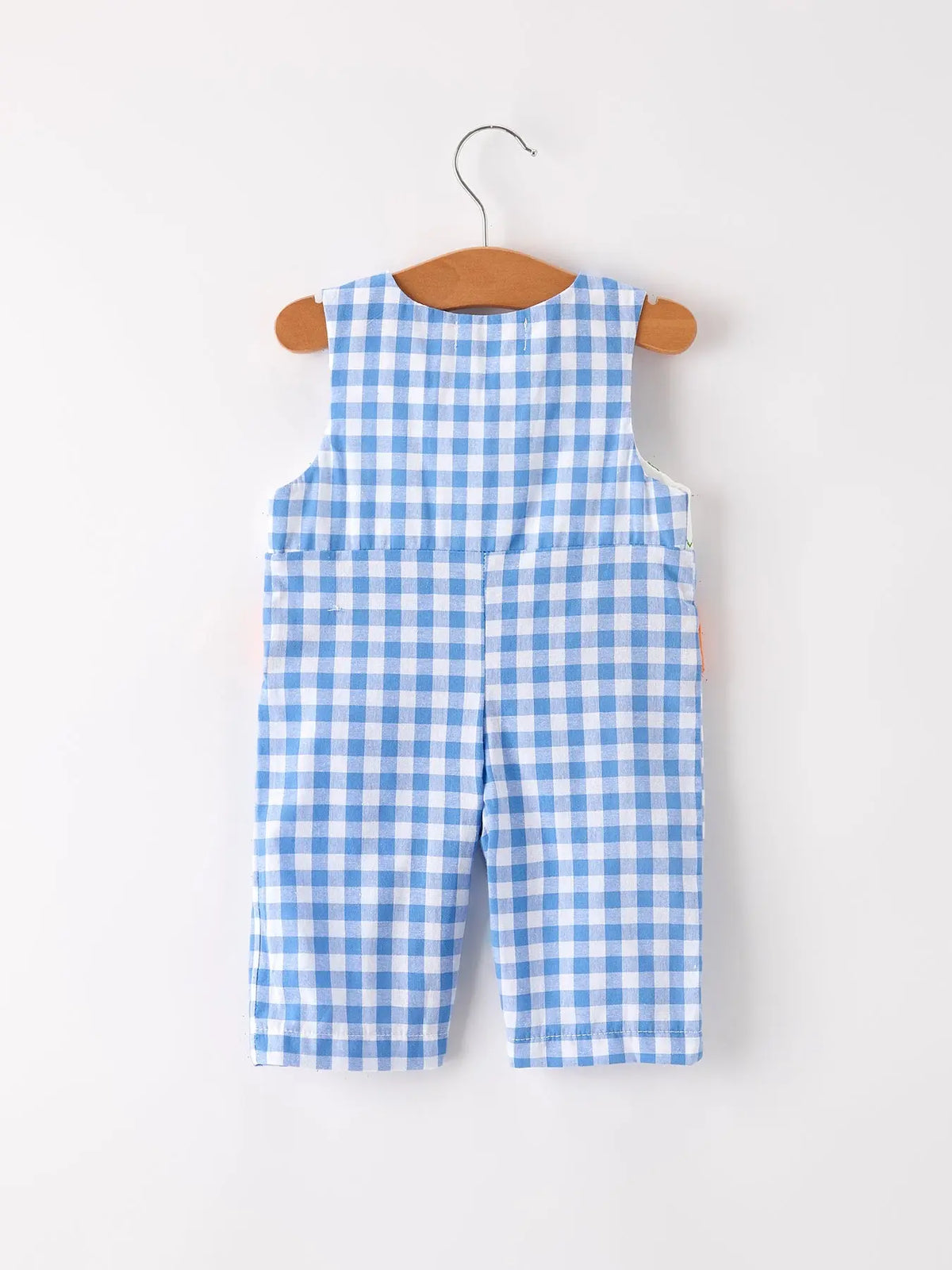 Fall Thanksgiving& Halloween Blue Pumpkin Smock Embroidery Baby Boy Romper Rylee Faith Designs