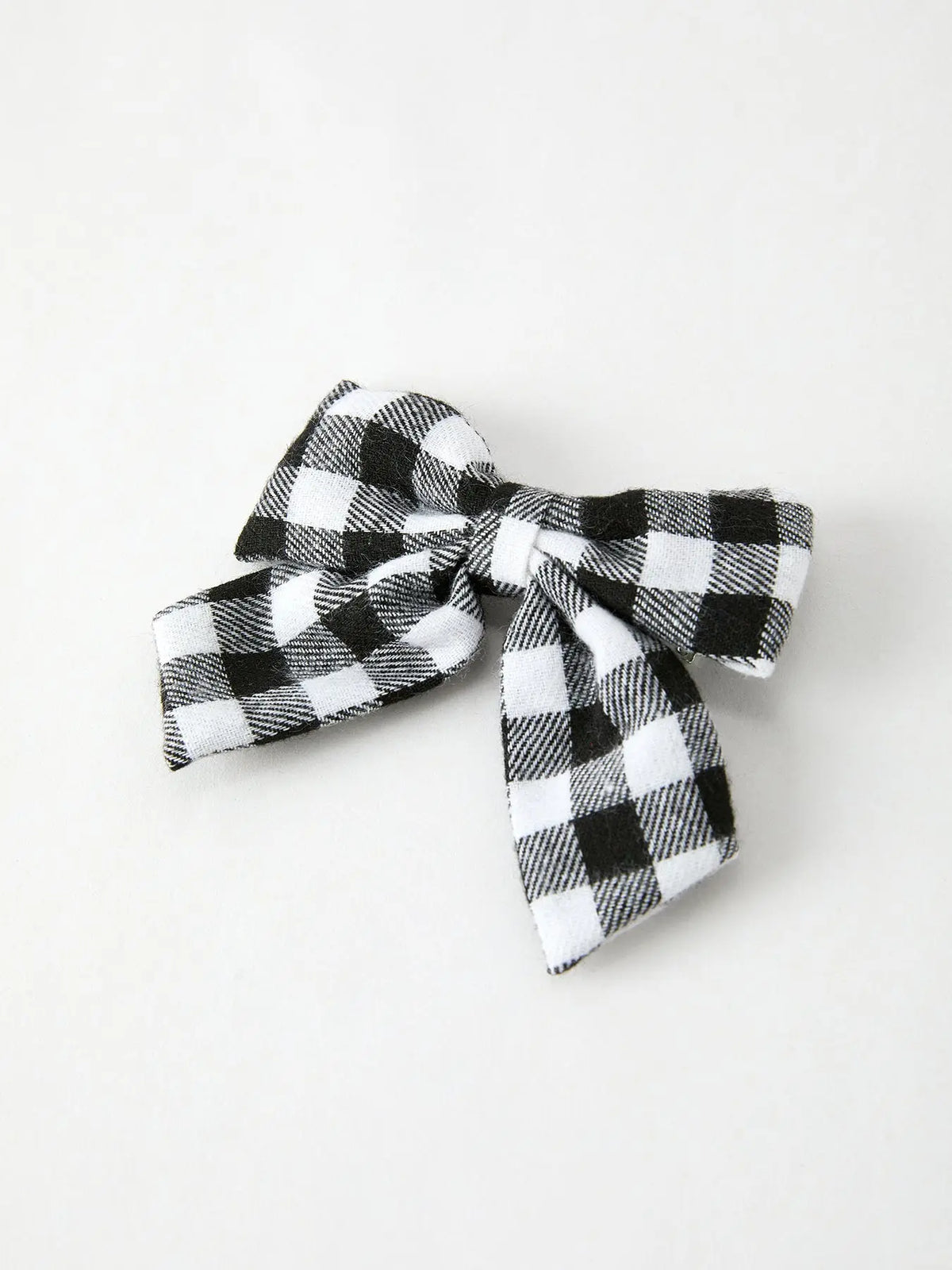Winter Christmas Plaid Bow Hair Clip