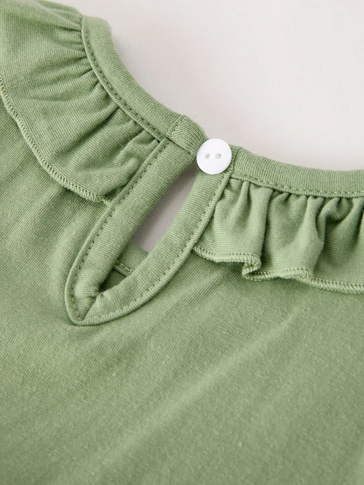 Fall Thanksgiving Chicken Smock Embroidered Green  Baby Girl Dress Rylee Faith Designs