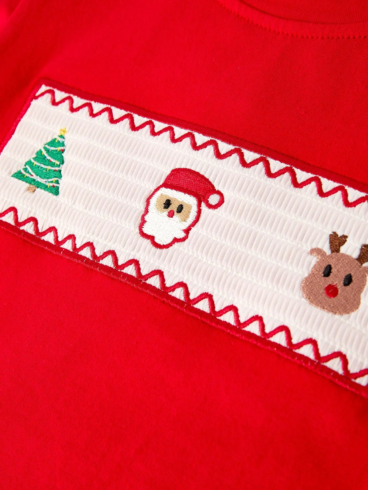 Christmas Plaid Smocking Embroidered Boys Set Rylee Faith Designs