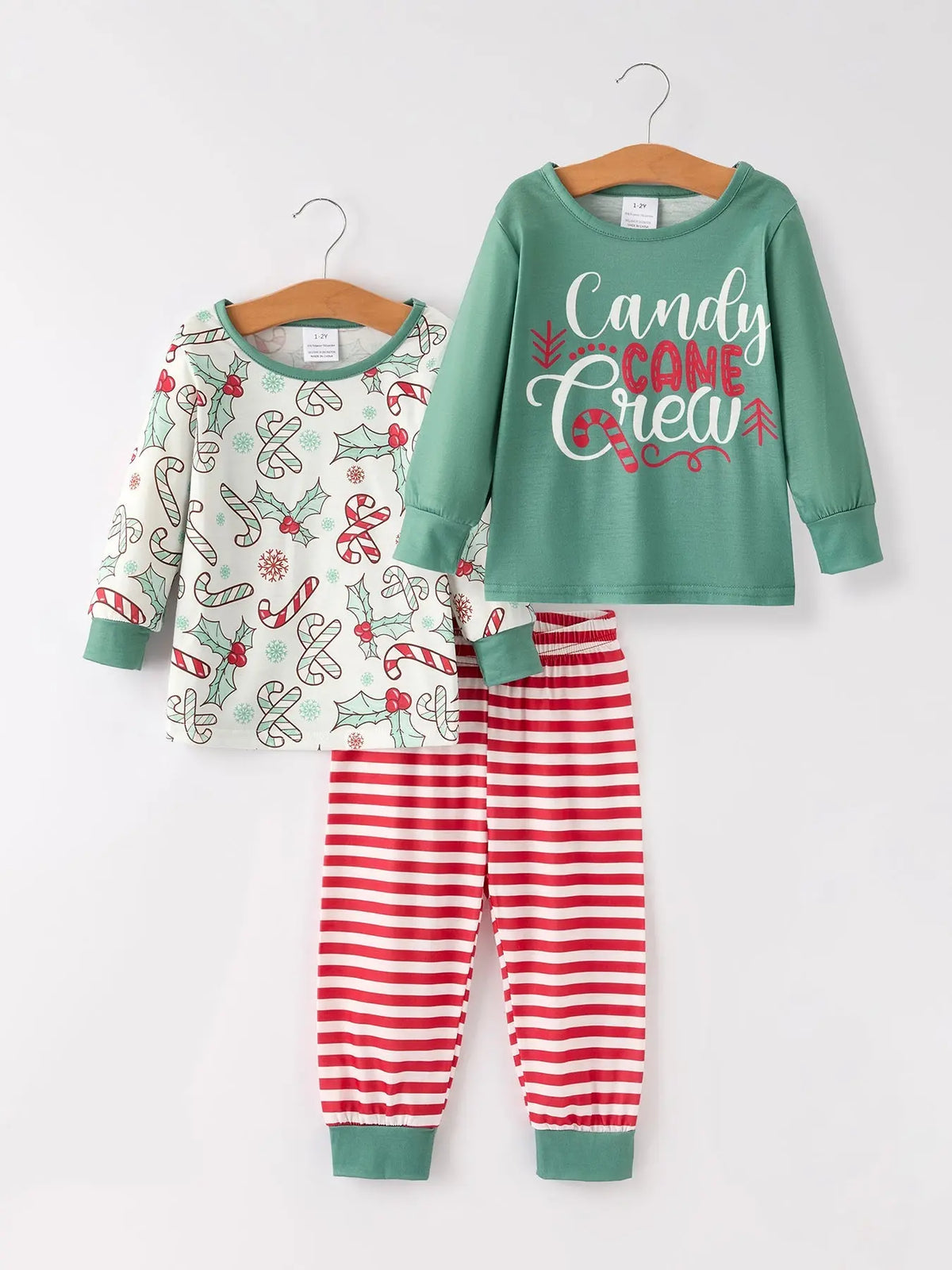 Christmas 3 Piece Girls Pajama Set Rylee Faith Designs