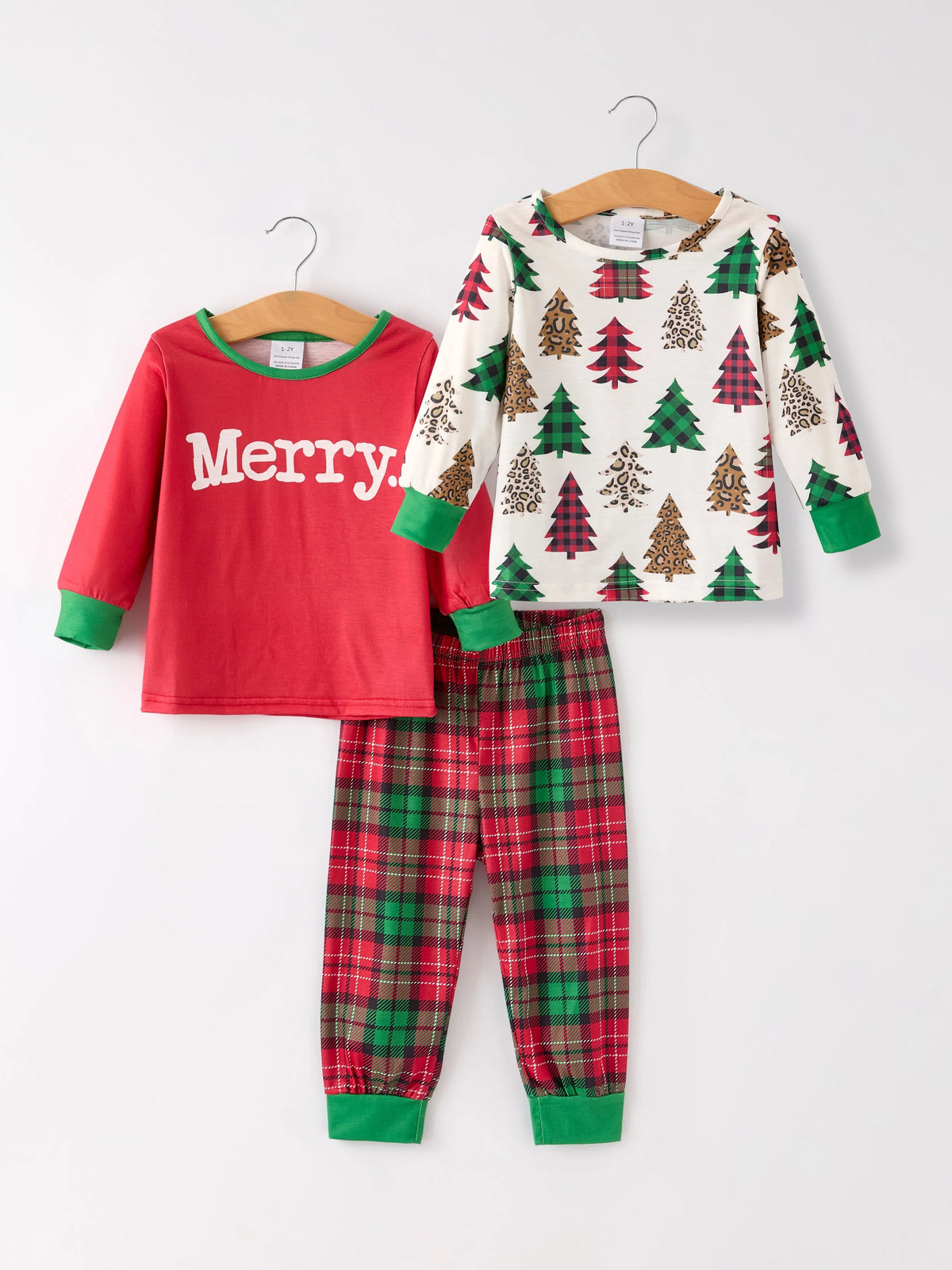 Christmas 3 Piece Girls Pajama Set Rylee Faith Designs