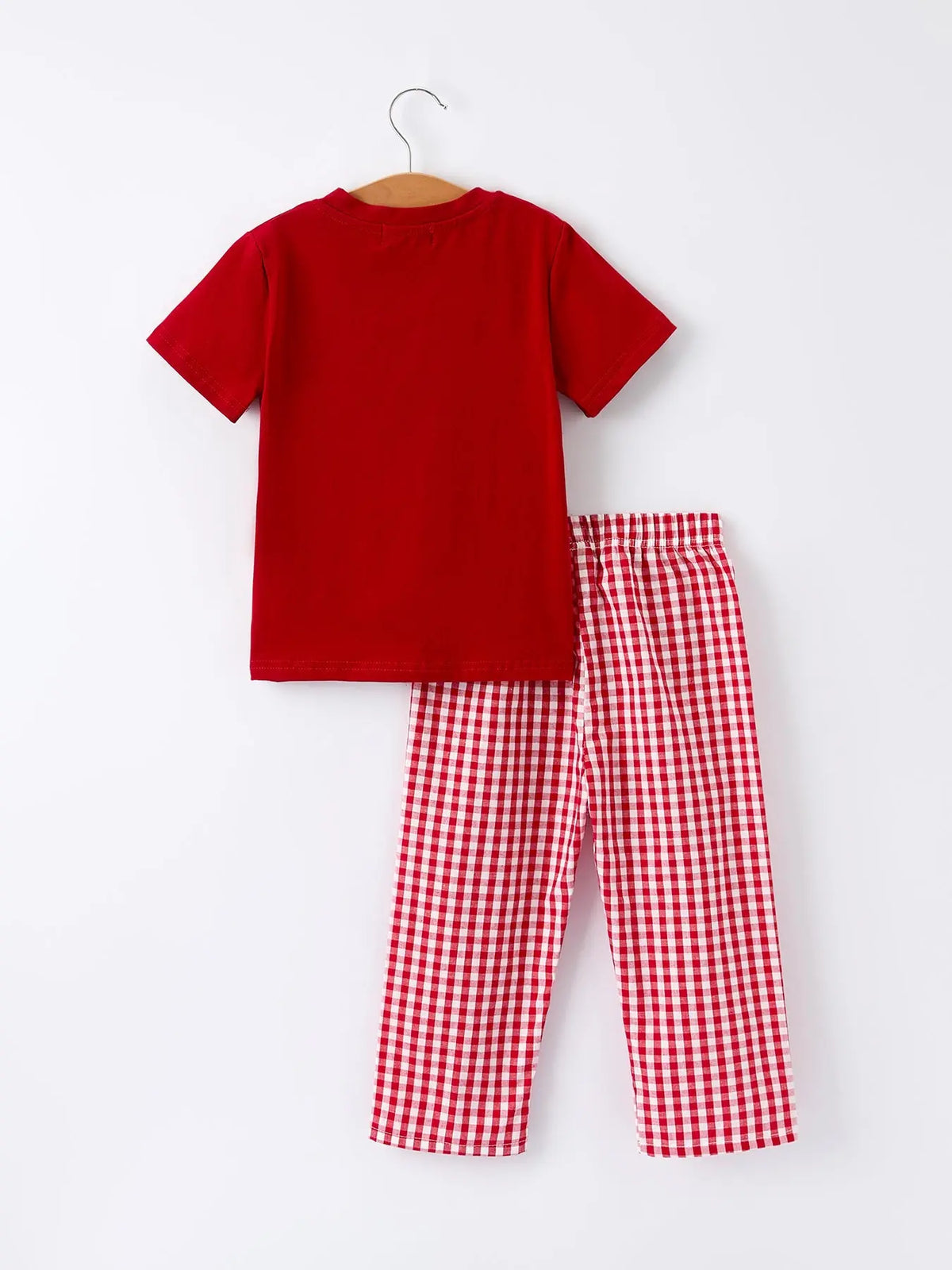 Christmas Smocking Embroidered Christmas Tree Plaid Boys Set Rylee Faith Designs
