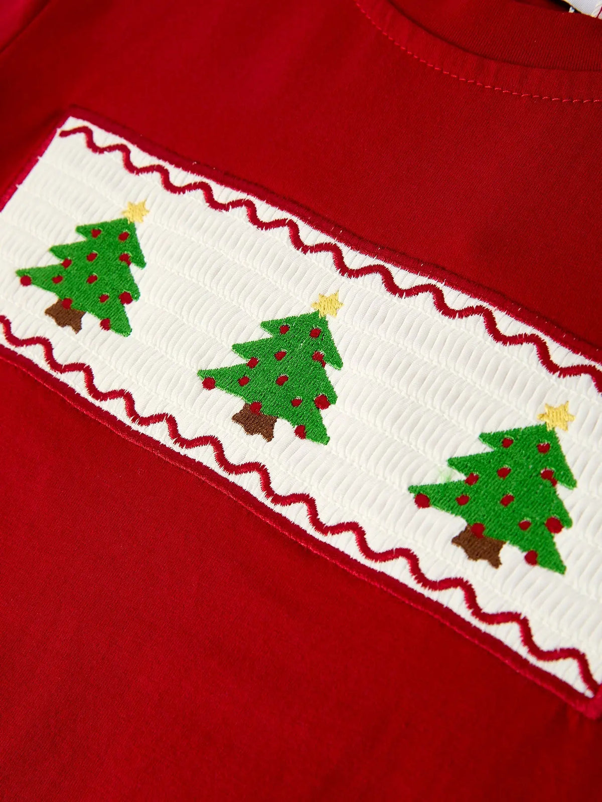 Christmas Smocking Embroidered Christmas Tree Plaid Boys Set Rylee Faith Designs