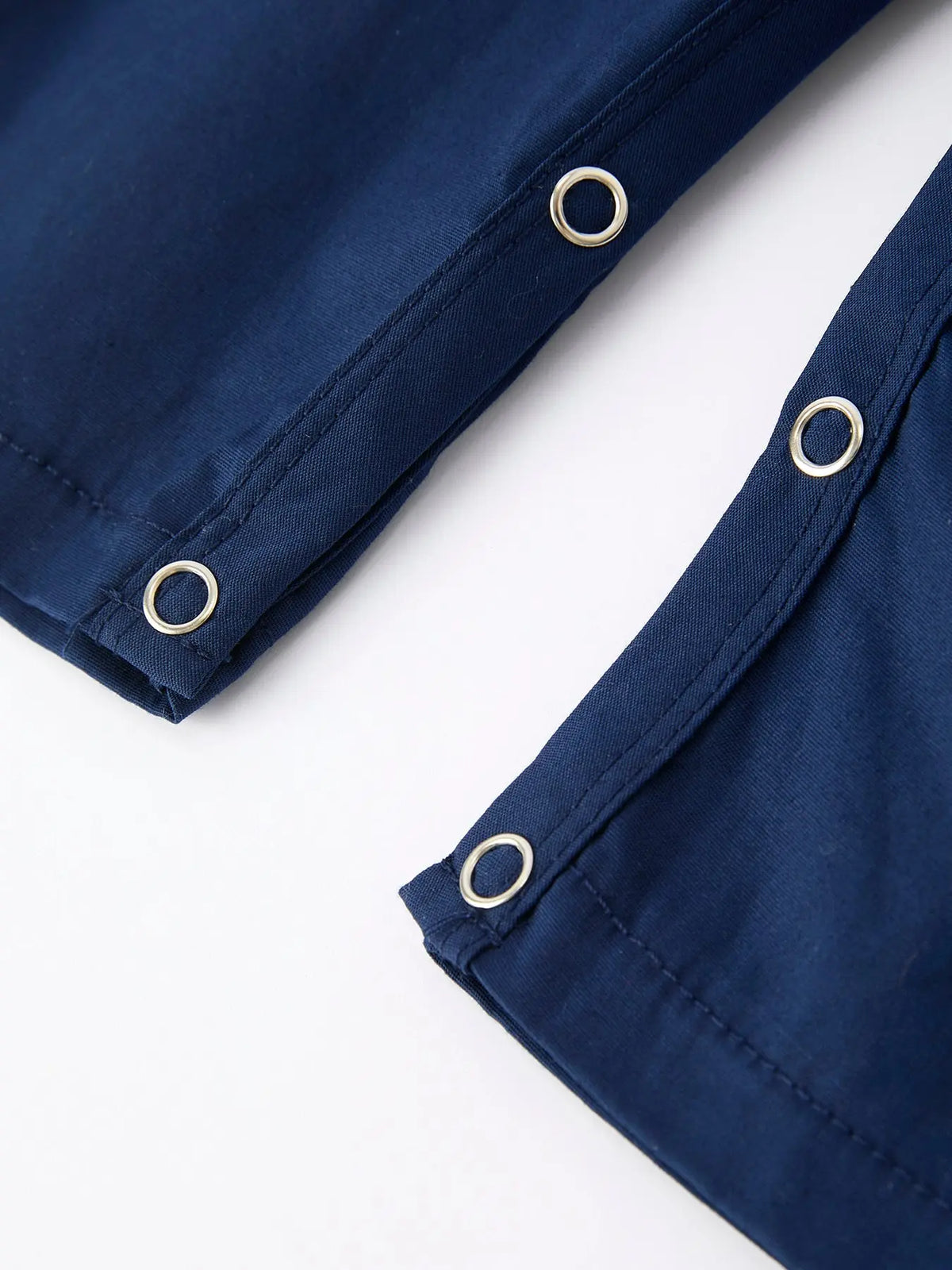 Christmas Navy Blue Nativity Smocking Embroidered Baby Boy Romper Rylee Faith Designs