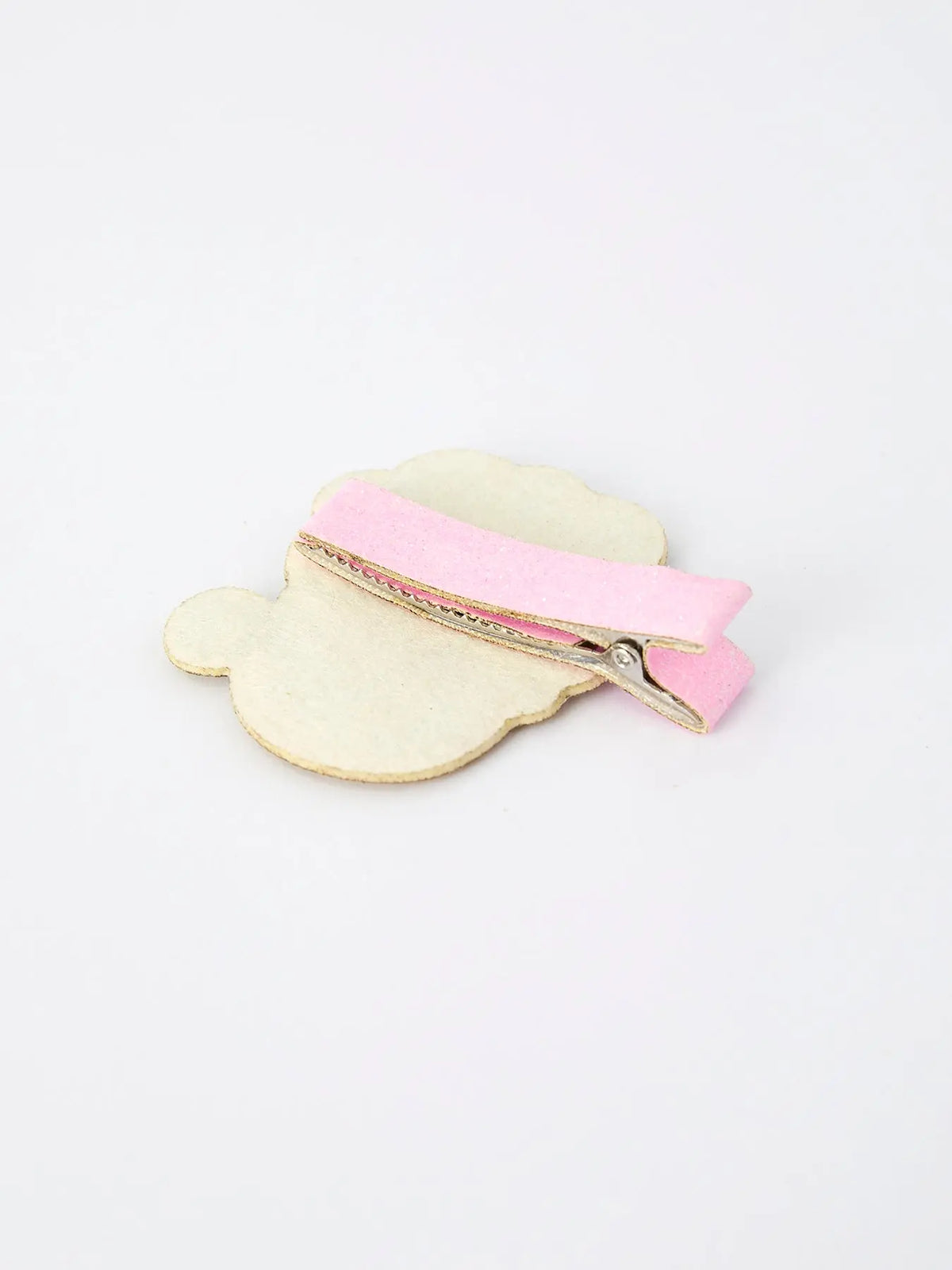 Christmas Pink Santa Girls 2-inch Hair Clip– Pink Girls' Hair Accessory
