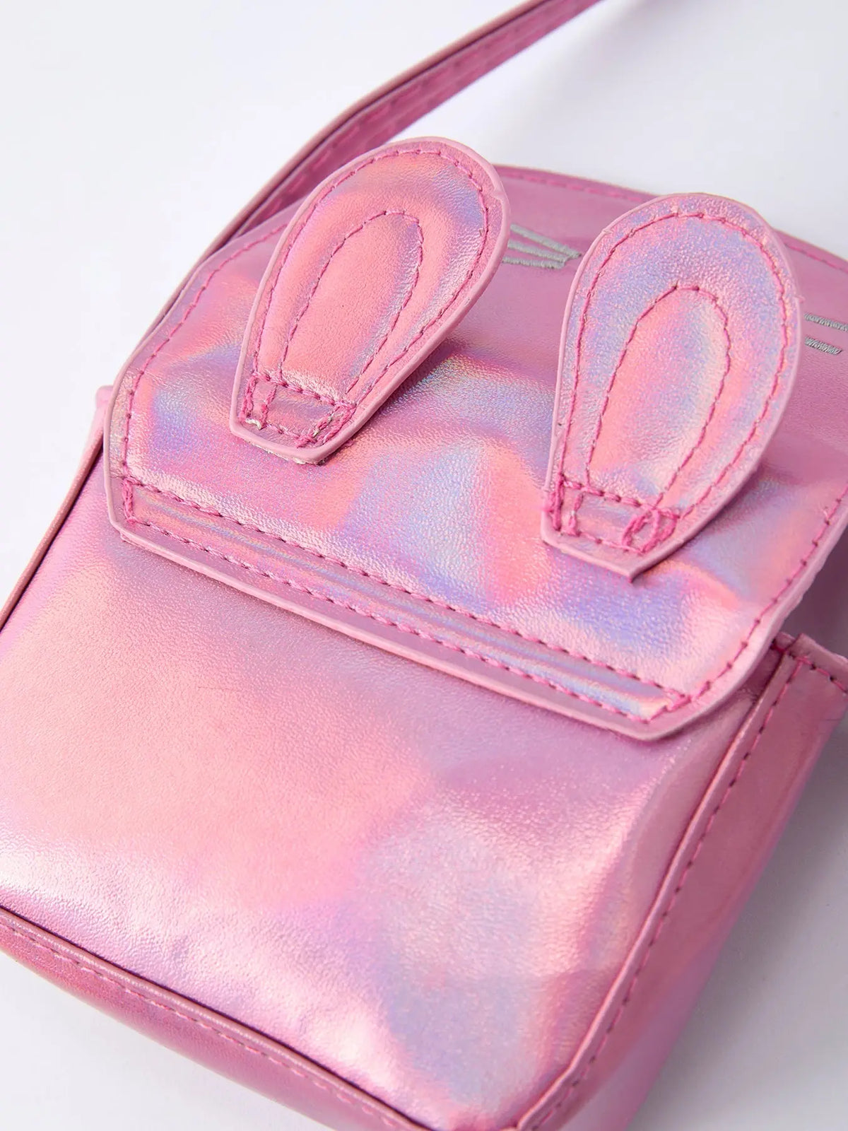 Spring Bunny Ear Pink Girl Crossbody Bag