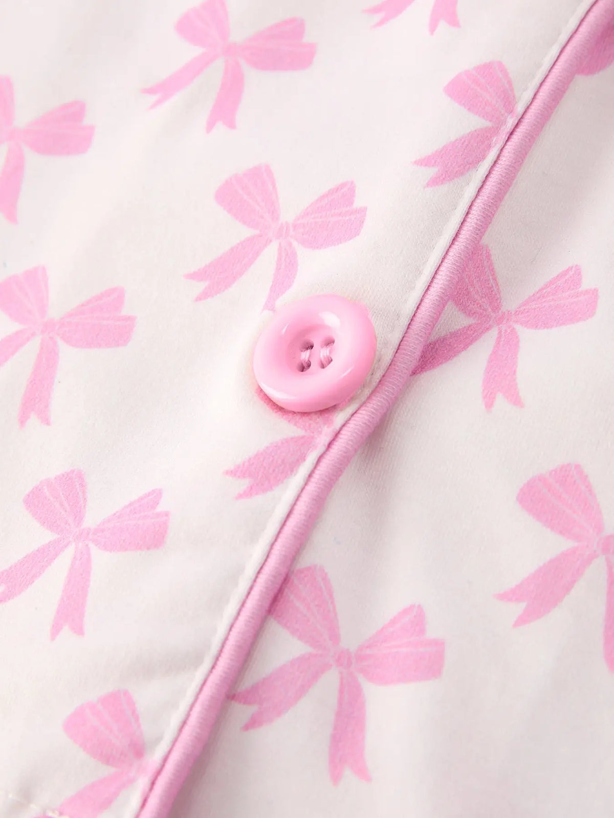 Conjunto de pijama con lazo rosa y volantes "Mommy & Me"