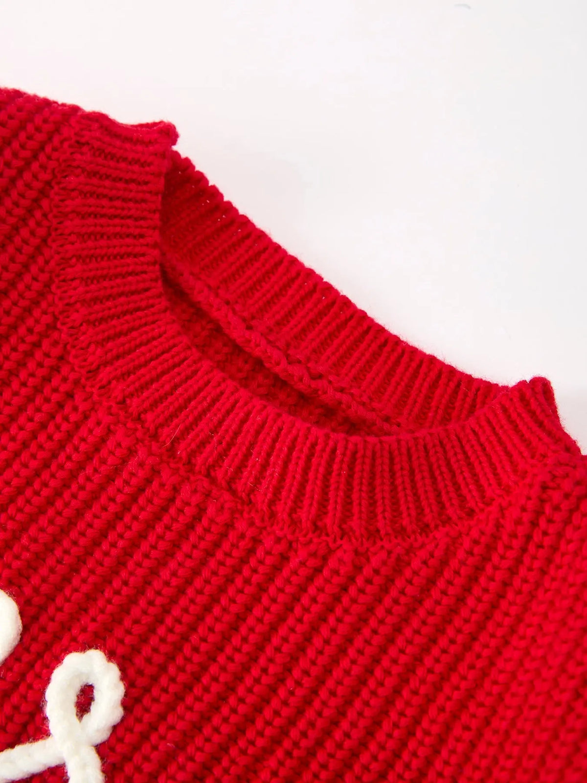 Red Christmas Girls “merry” Knit Baby Romper Rylee Faith Designs
