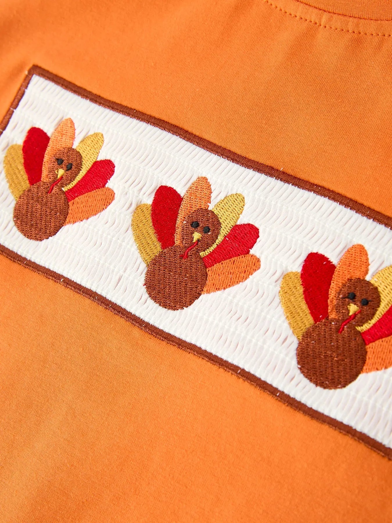 Thanksgiving Turkey Plaid Boys Pants Set