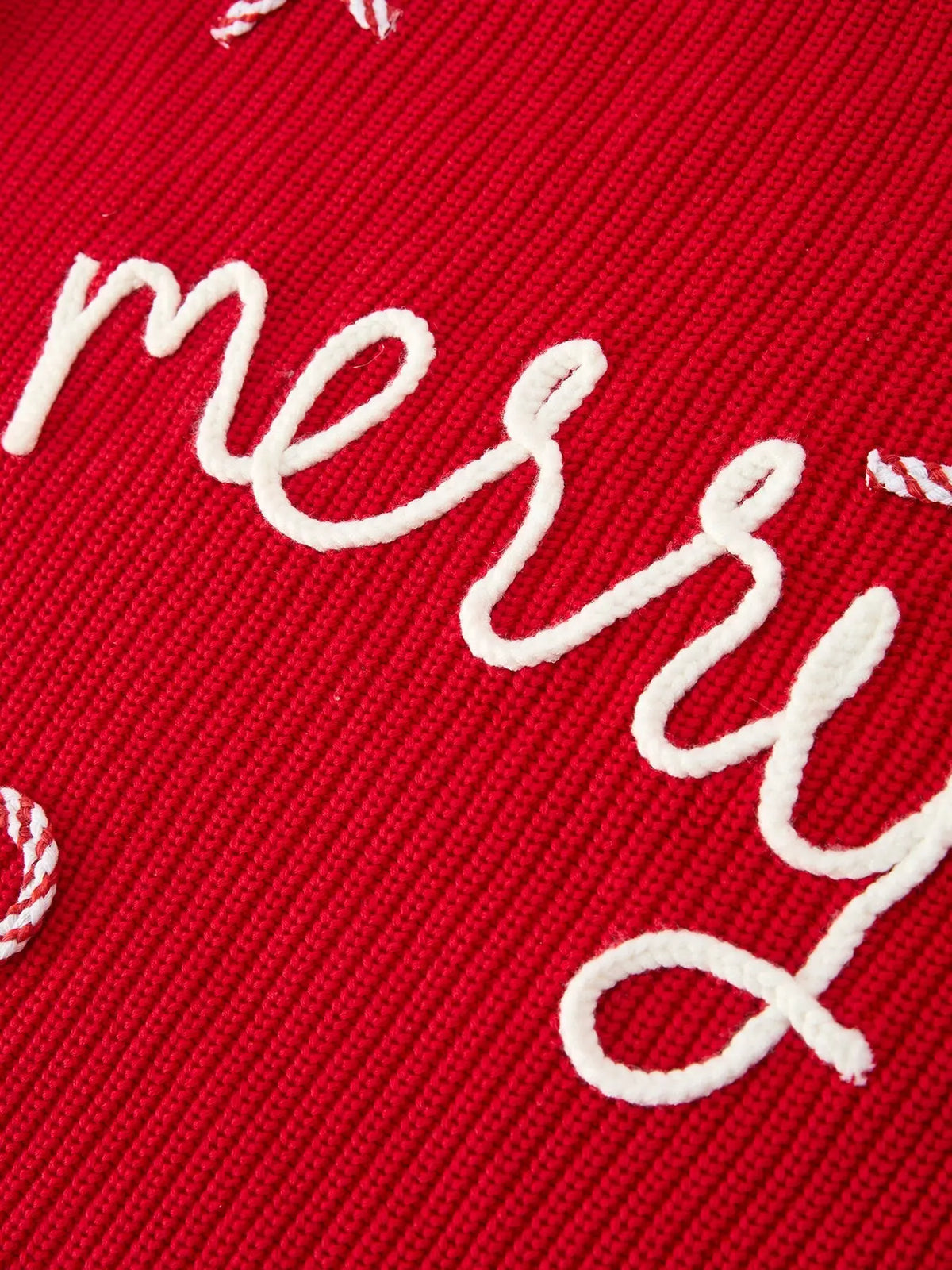 Mom and Me Winter Christmas Red "merry" Pullover Sweater Rylee Faith Designs