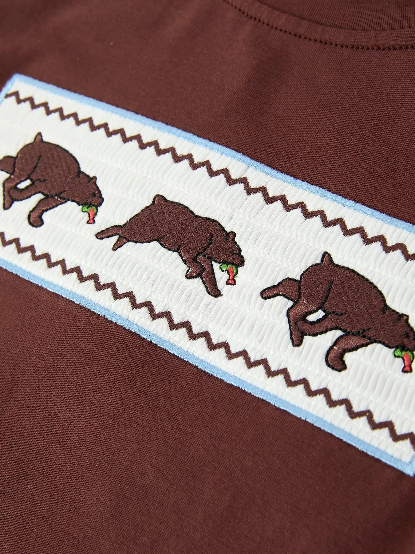 Bear Smocked Boy Pant Set