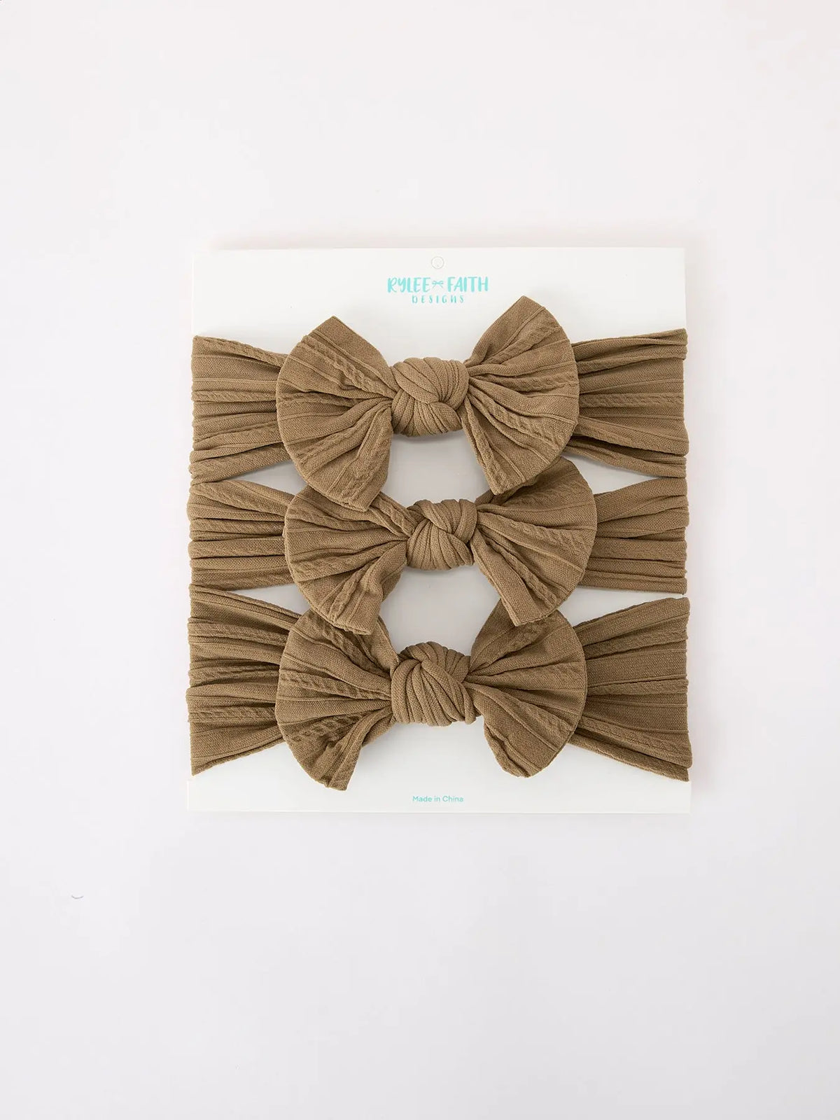 Baby Girl Bow Headband Same Color 3 Piece Set