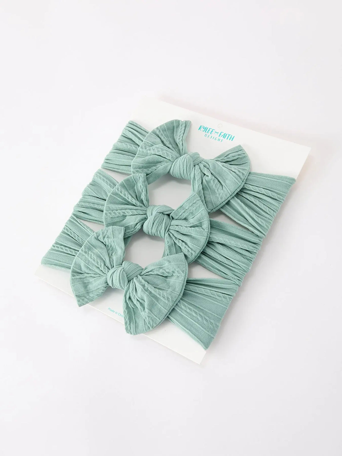 Baby Girl Bow Headband Same Color 3 Piece Set