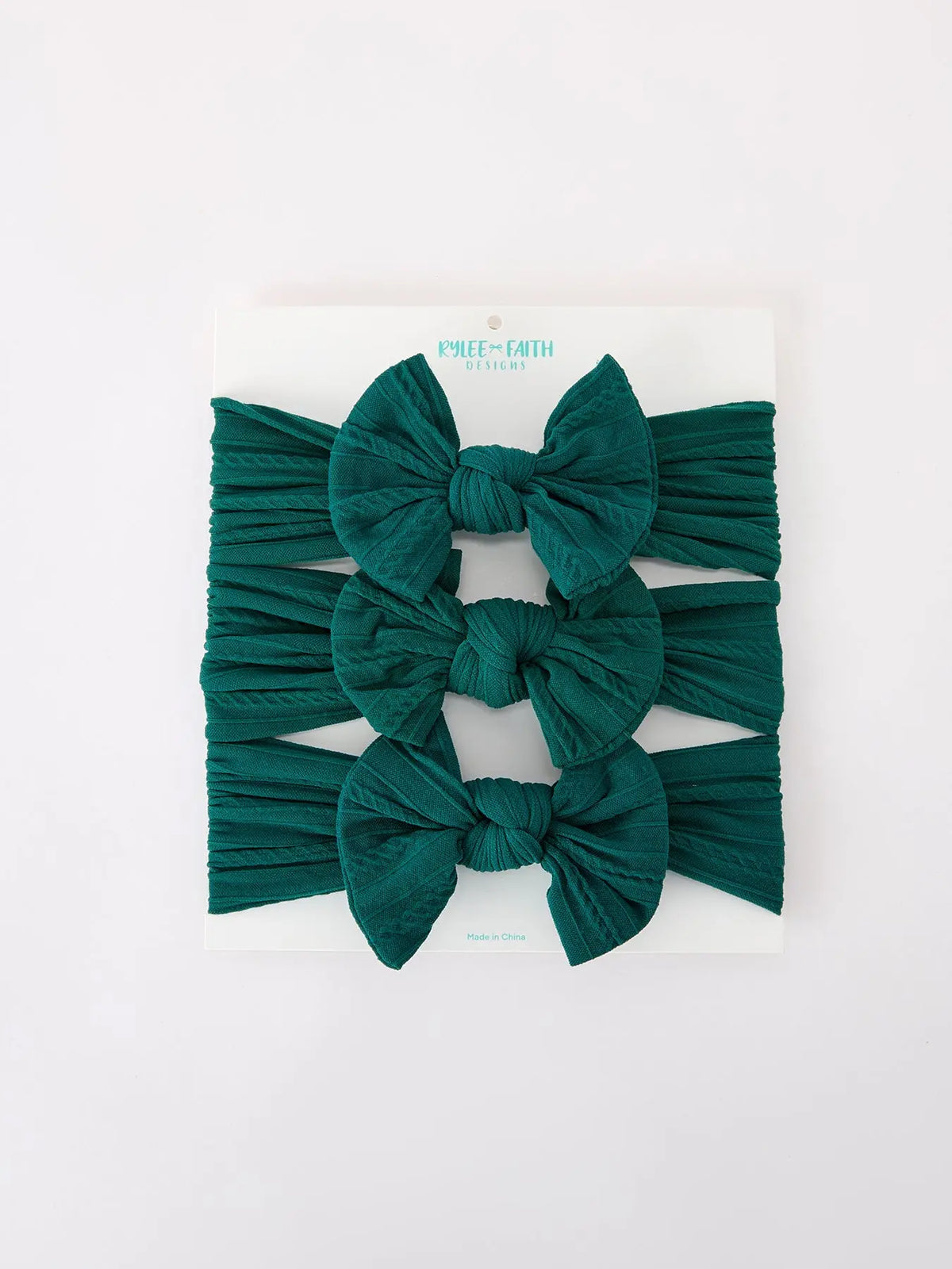 Baby Girl Bow Headband Same Color 3 Piece Set