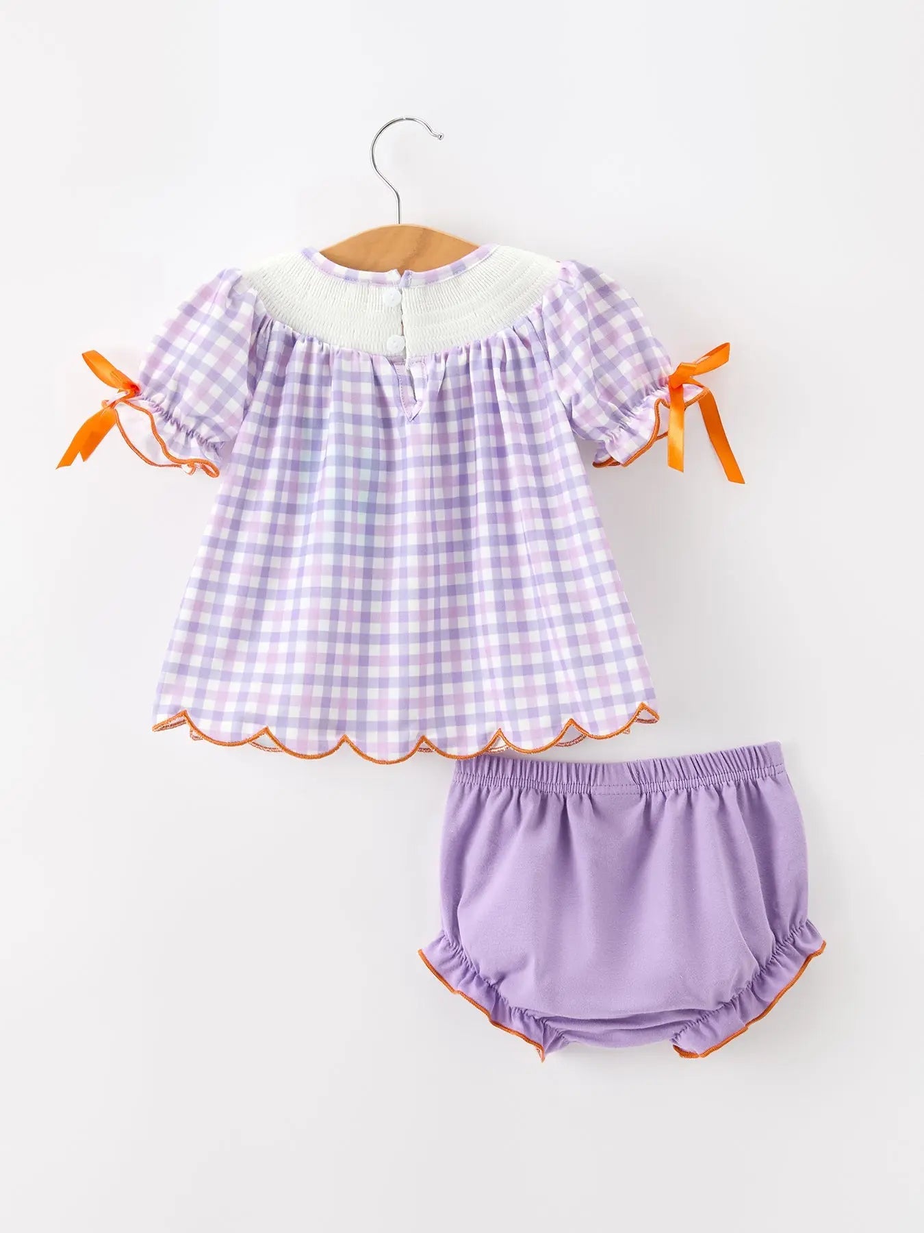 Halloween/Pumpkin Girls Bloomer Set