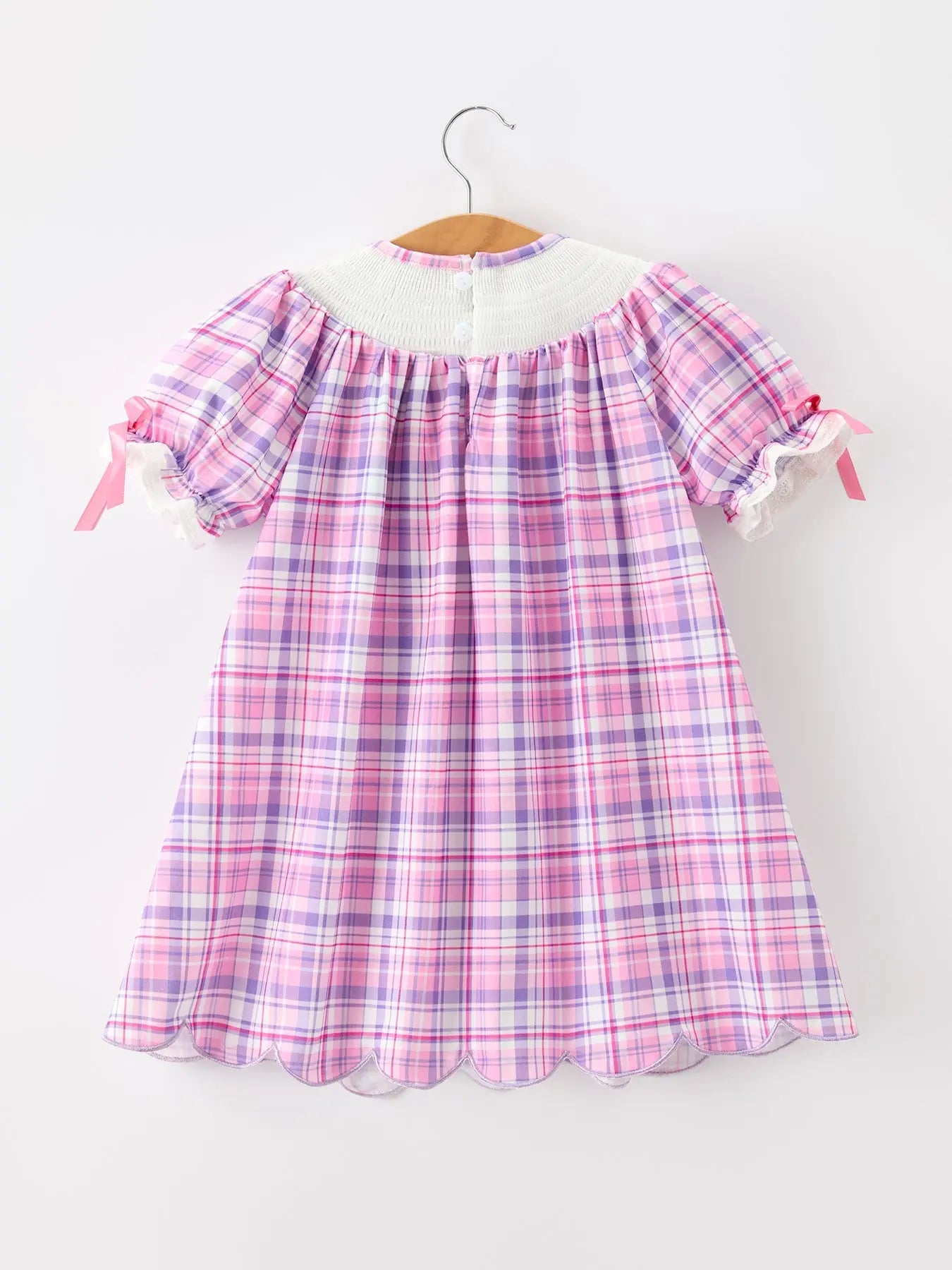 Halloween Plaid & Pumpkin Girls Dress