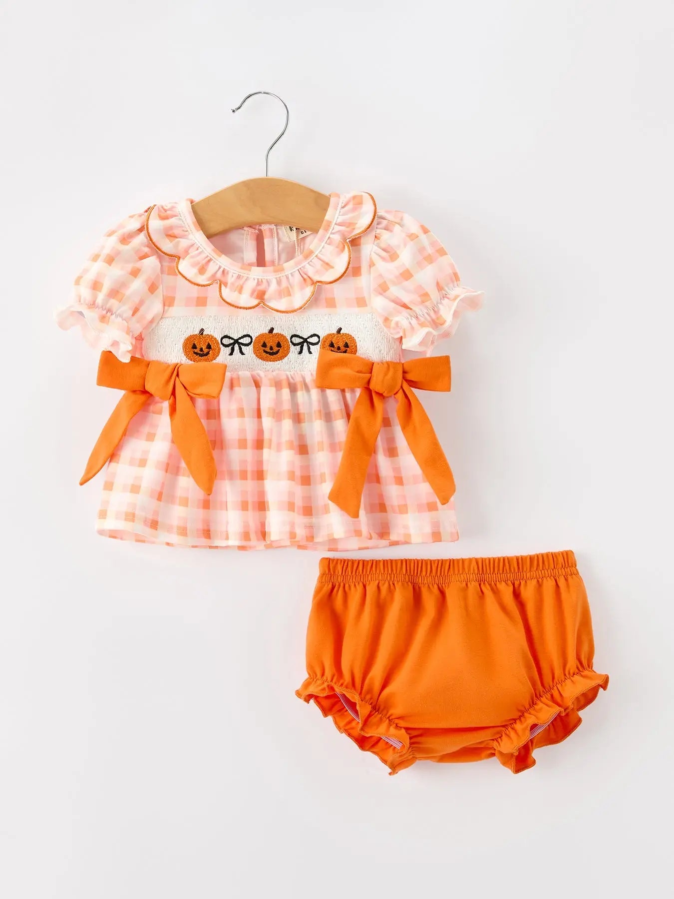 Halloween/Pumpkin Girls Bloomer Set
