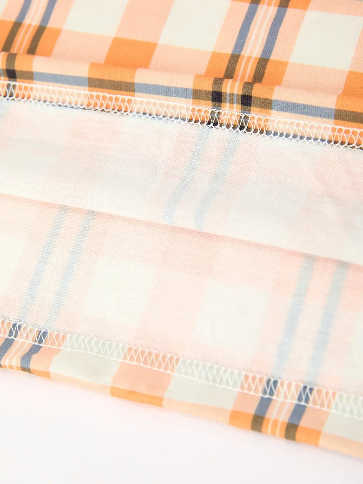 Halloween Plaid & Pumpkin Girls Dress