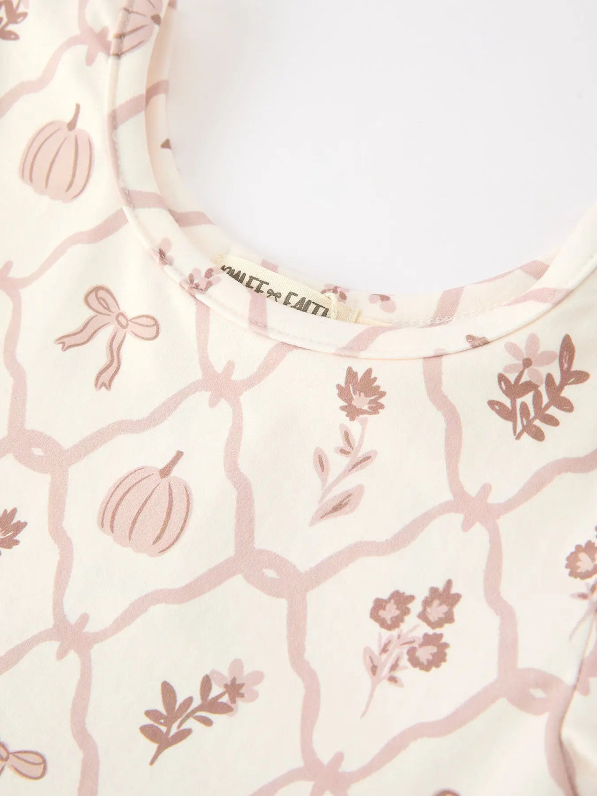 Fall Pumpkin Bow Girls Twirl Dress