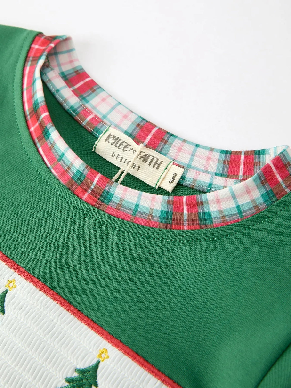 Christmas Tree Plaid Boys Set Long Sleeve Top Pants Rylee Faith Designs