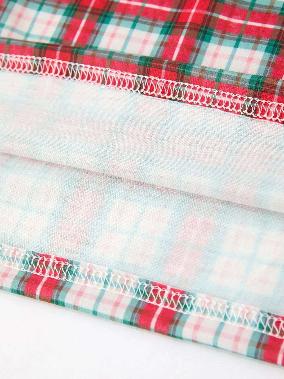 Christmas Tree Plaid Girls Dress Petals Collar Ruffle Rylee Faith Designs