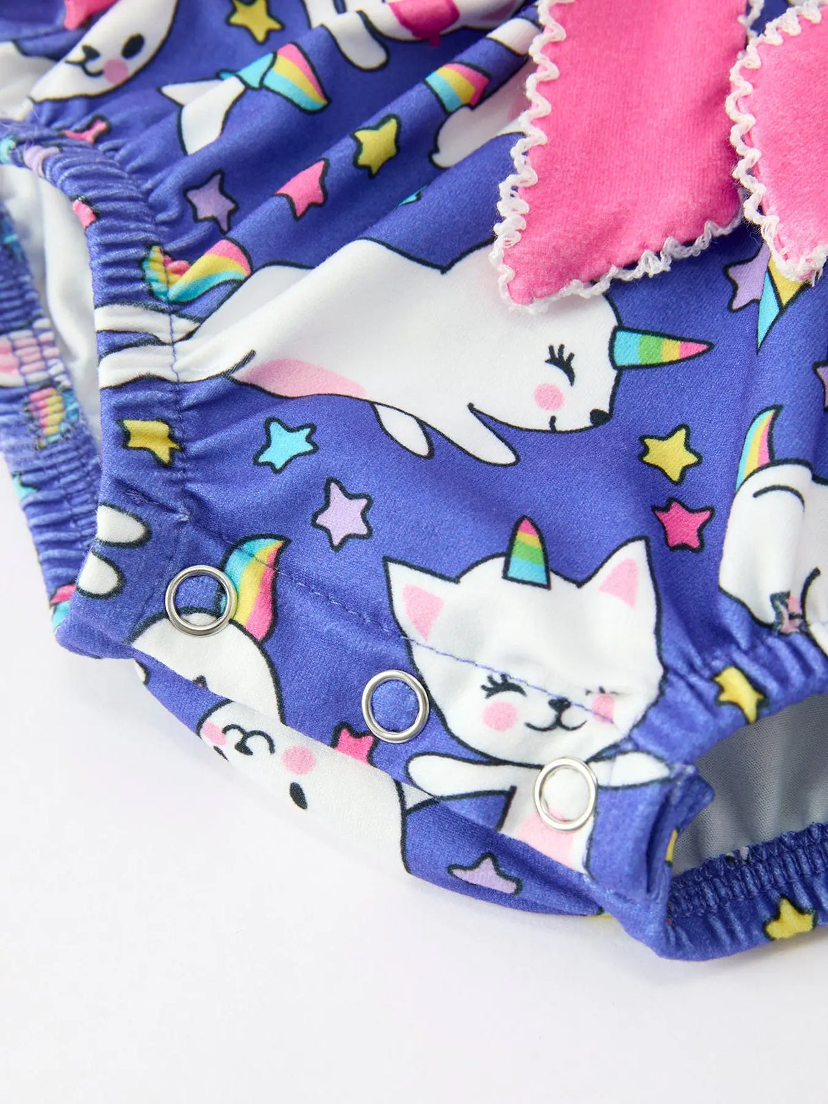 Fall Ghost Cat Print Girls Long Sleeve Romper Rylee Faith Designs