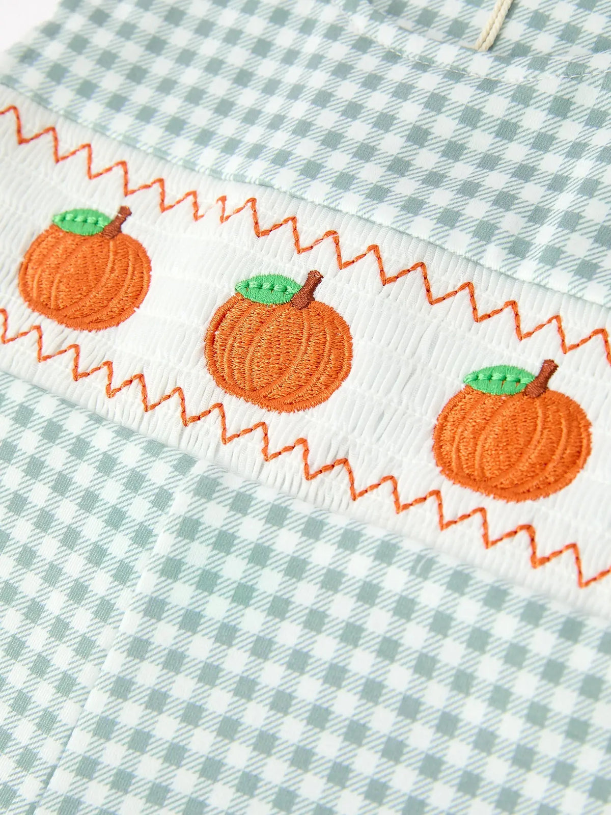 Halloween Thanksgiving Pumpkin Embroidered Baby Boy JonJon