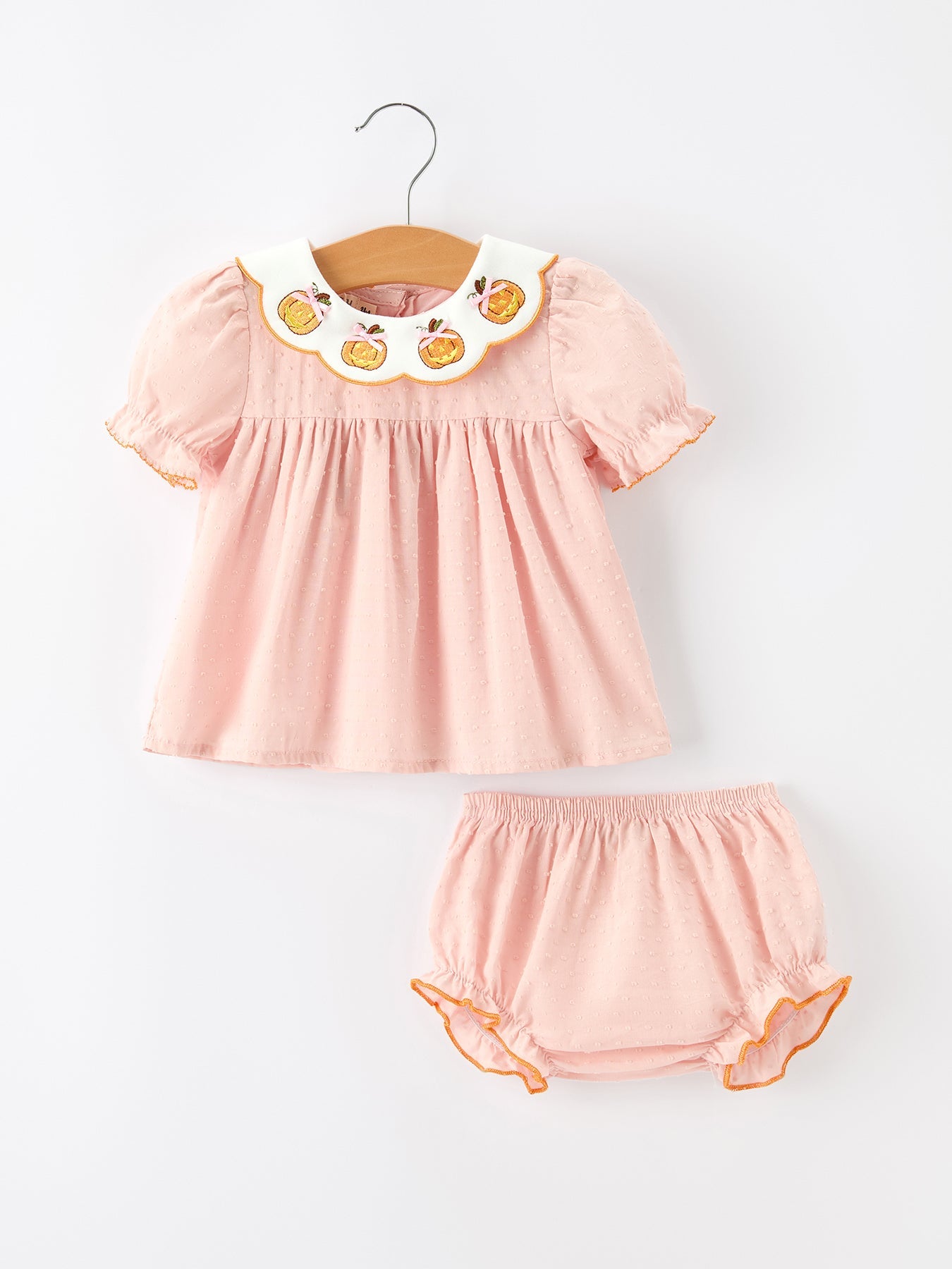 Halloween/Pumpkin Girls Bloomer Set