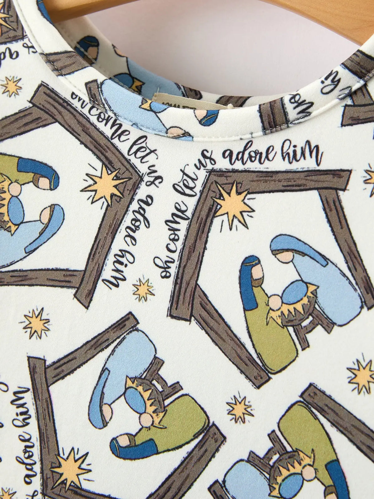Christmas Girls Nativity Scene Print Twirl Dress Rylee Faith Designs