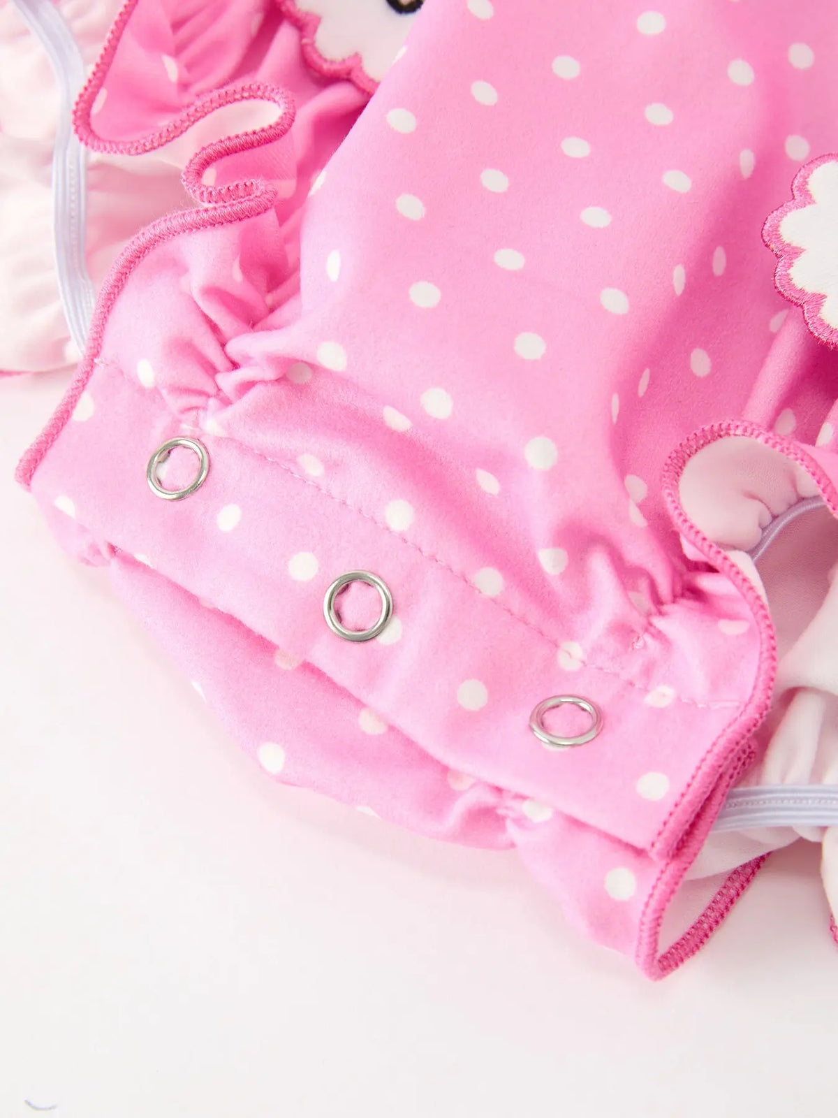 Christmas Baby Girls Santa Bow Peter Pan Collar Romper Rylee Faith Designs