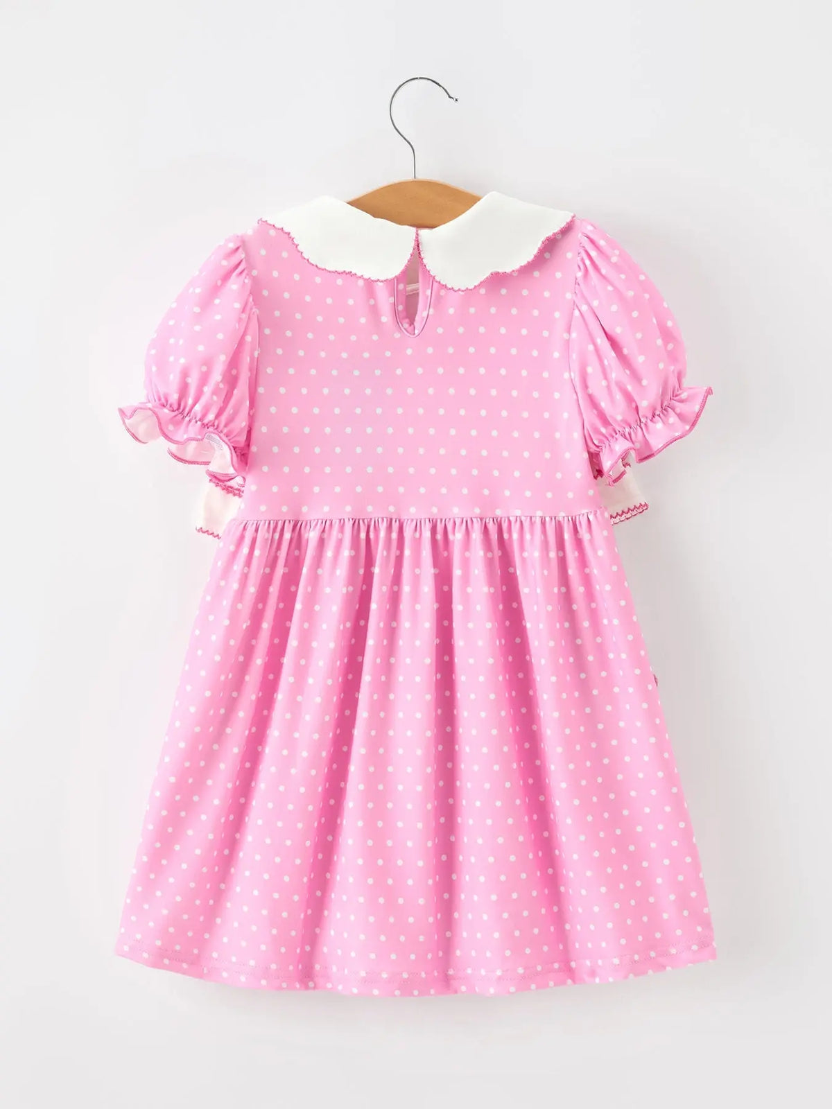 Christmas Girls Santa Bow Peter Pan Collar Dress Rylee Faith Designs