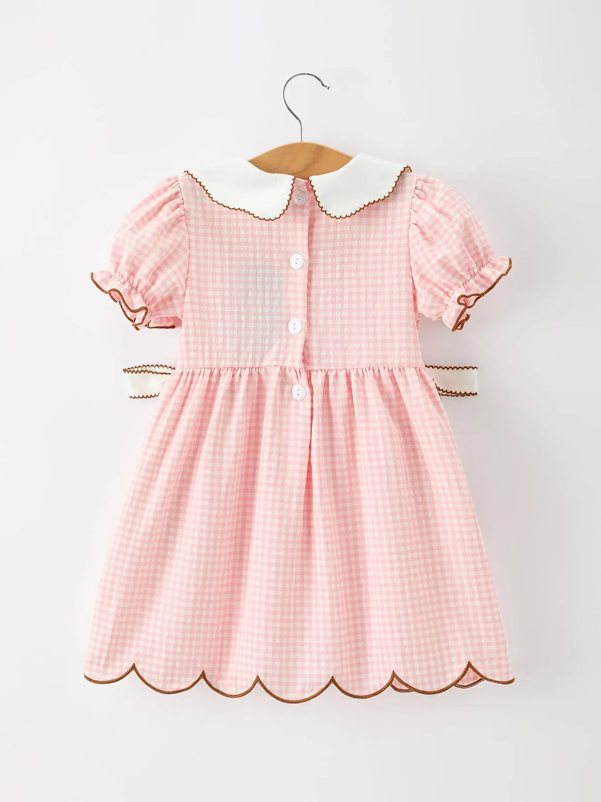 Christmas Girls Gingerbread Peter Pan Collar Dress