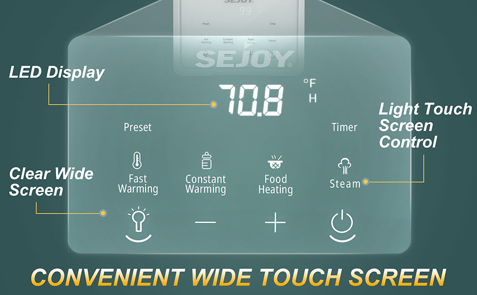 Sejoy 6‑in‑1 Bottle Warmer – Breastmilk, Formula & Food Heater