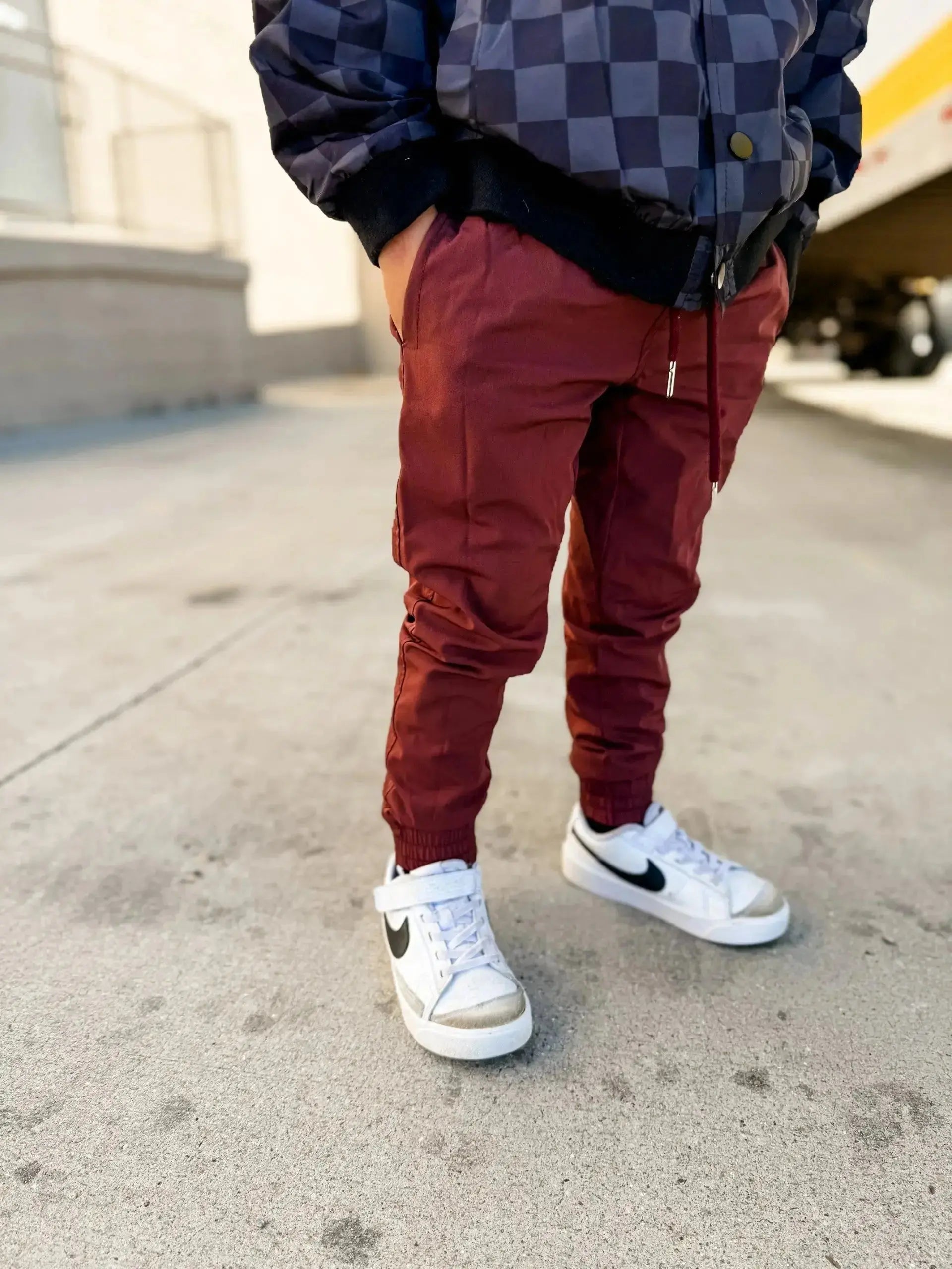 VETERAN SLIM FIT JOGGER - CRIMSON LITTLE RAD THINGS