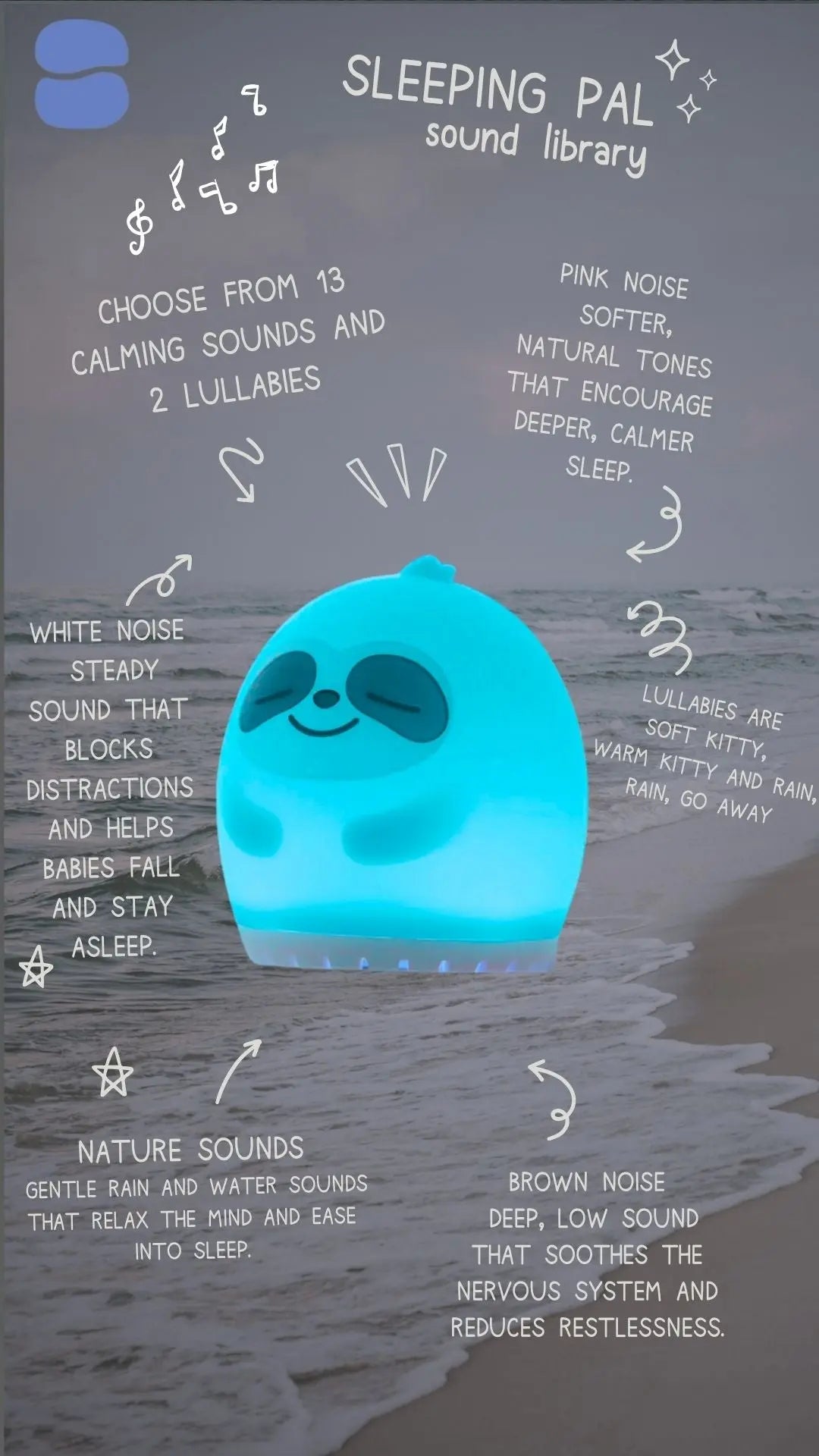 Sleeping Pal Mini Night Light Sound Machine