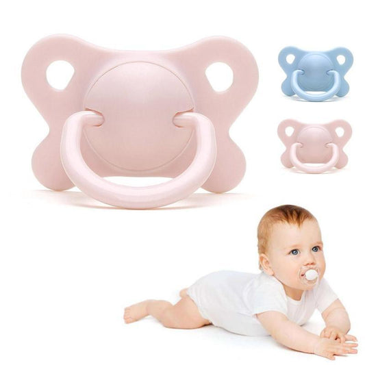 Pacifier Sleeping Baby Pacifier Newborn Silicone Pacifier Super Soft Flat Heada