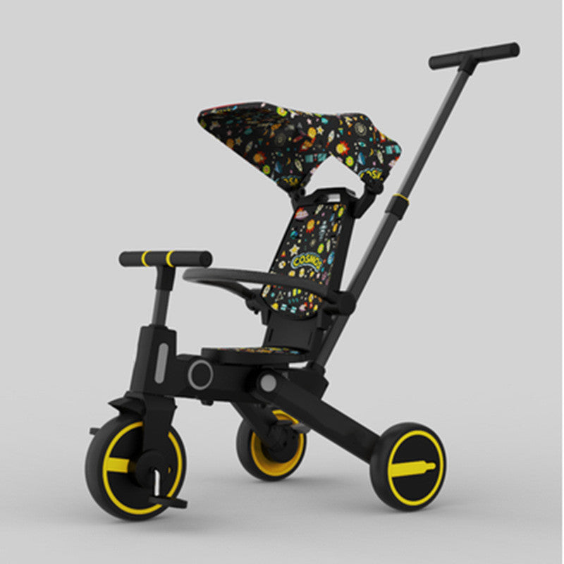 Children's Foldable Lightweight Three-wheeled Stroller