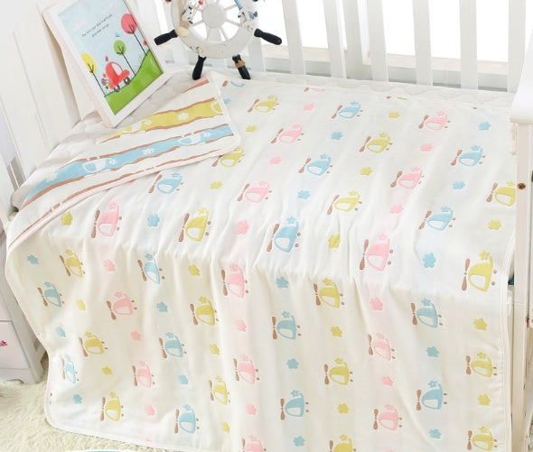 110 * 110cm baby bath towel cover blanket gauze children quilt quality baby children pure cotton 6 six layer gauze bath towel