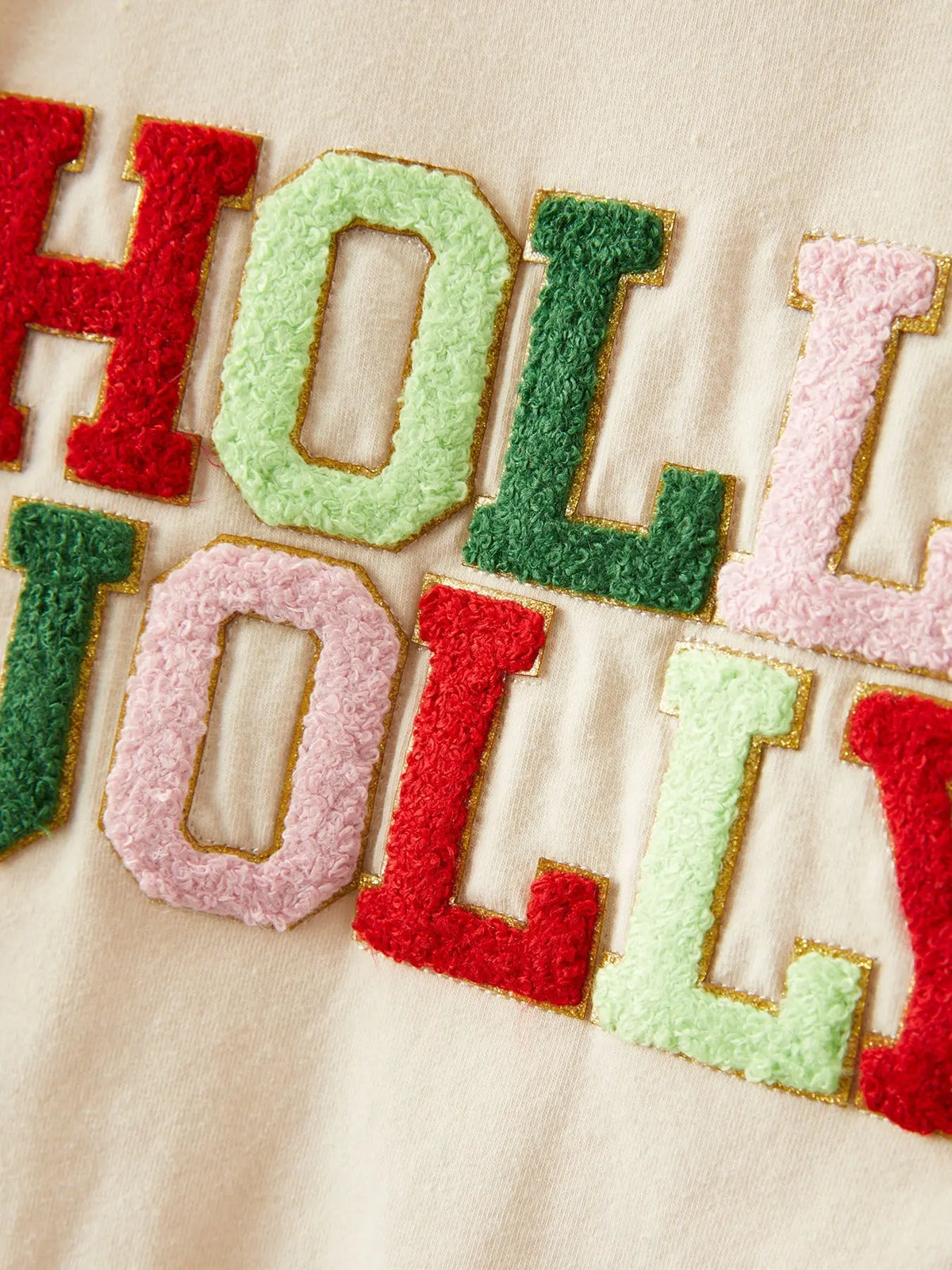 Christmas Letter Applique Top + Flared Pants Outfit Set Rylee Faith Designs