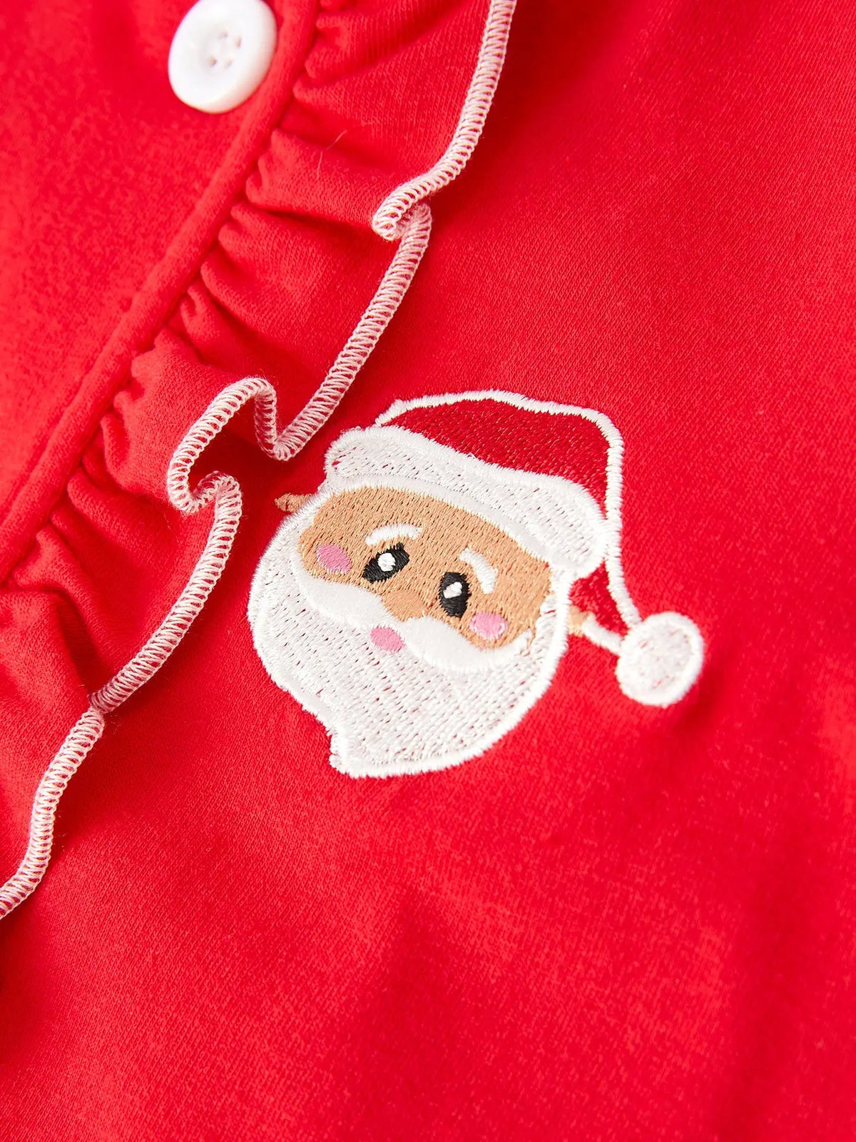 Christmas Red Girls Embroidered Pajamas Rylee Faith Designs