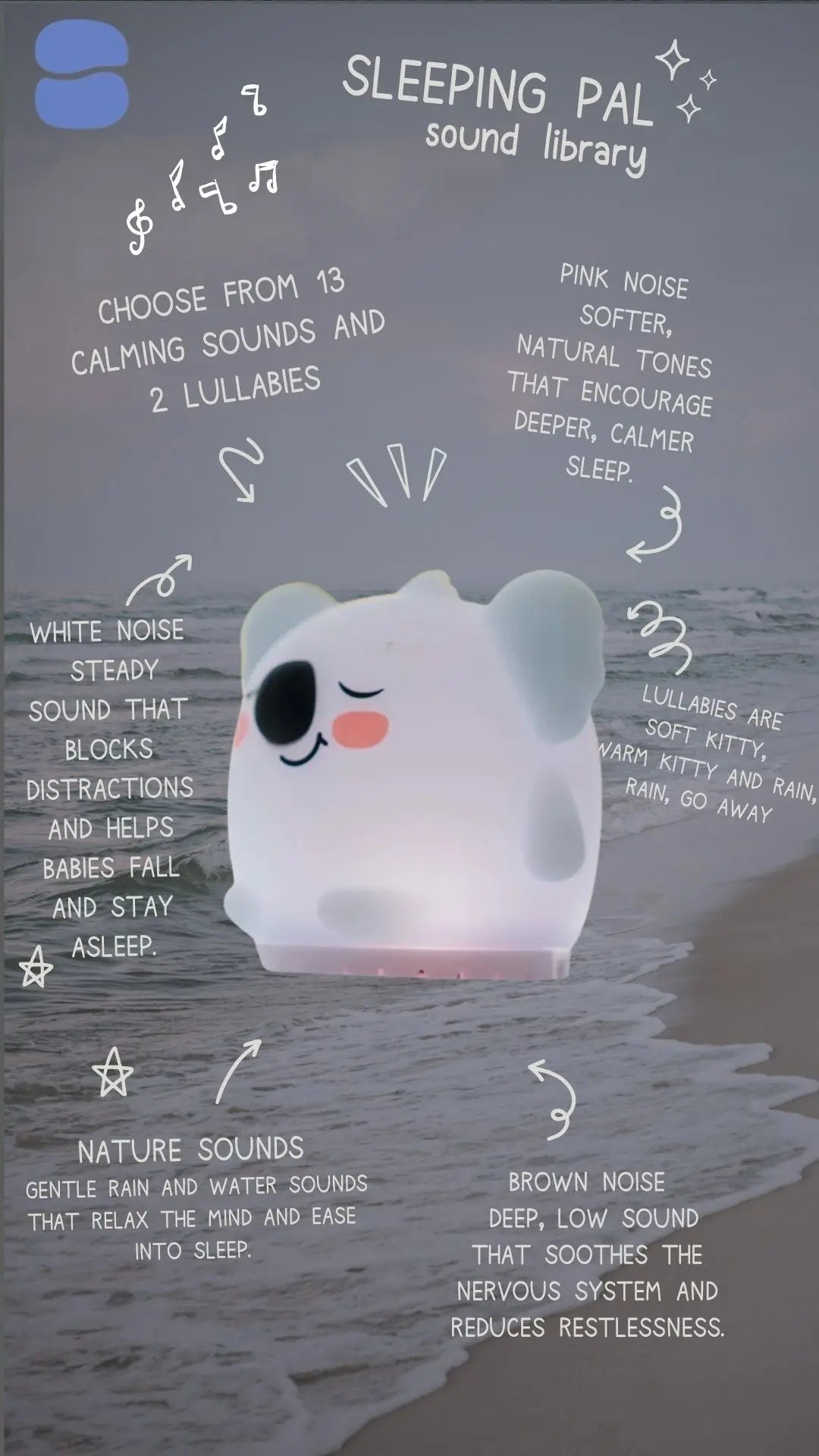 Sleeping Pal Mini Night Light Sound Machine