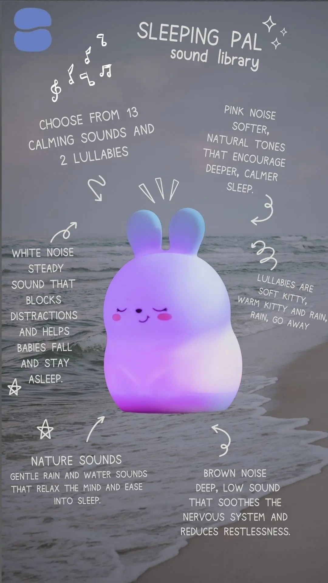Sleeping Pal Mini Night Light Sound Machine