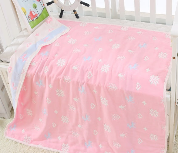 110 * 110cm baby bath towel cover blanket gauze children quilt quality baby children pure cotton 6 six layer gauze bath towel