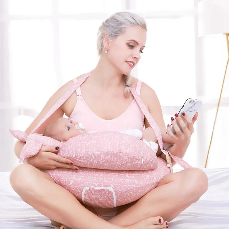 Nursing Pillows Baby Maternity Breastfeeding Multifunction Adjustable Cushion Infant Newborn Feeding Layered Washable Cover Baby Bumpity Boo