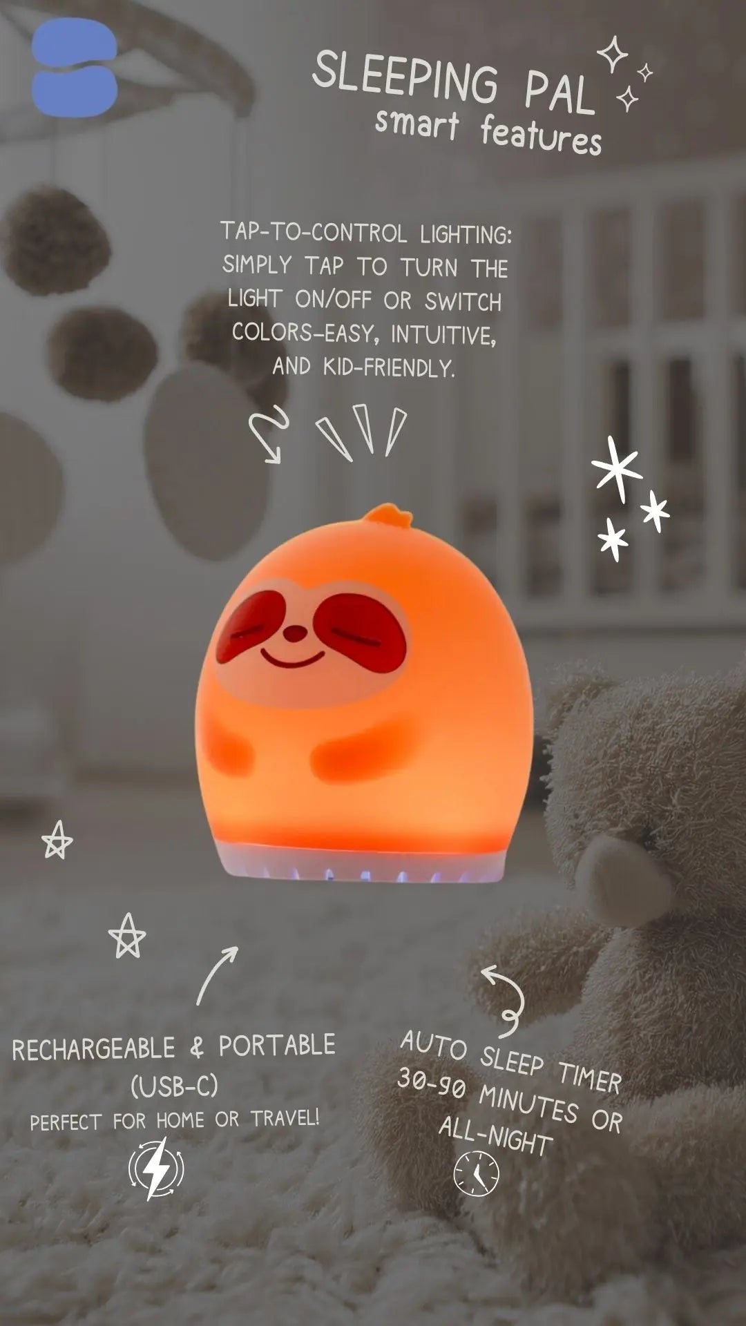 Sleeping Pal Mini Night Light Sound Machine
