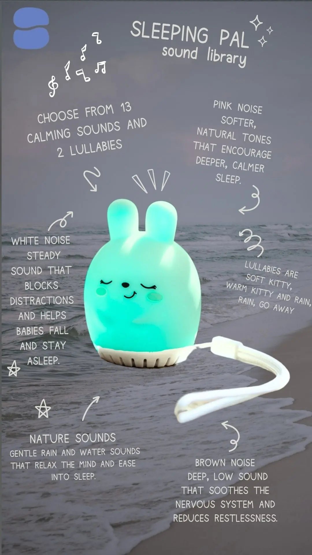 Sleeping Pal Mini Night Light Sound Machine