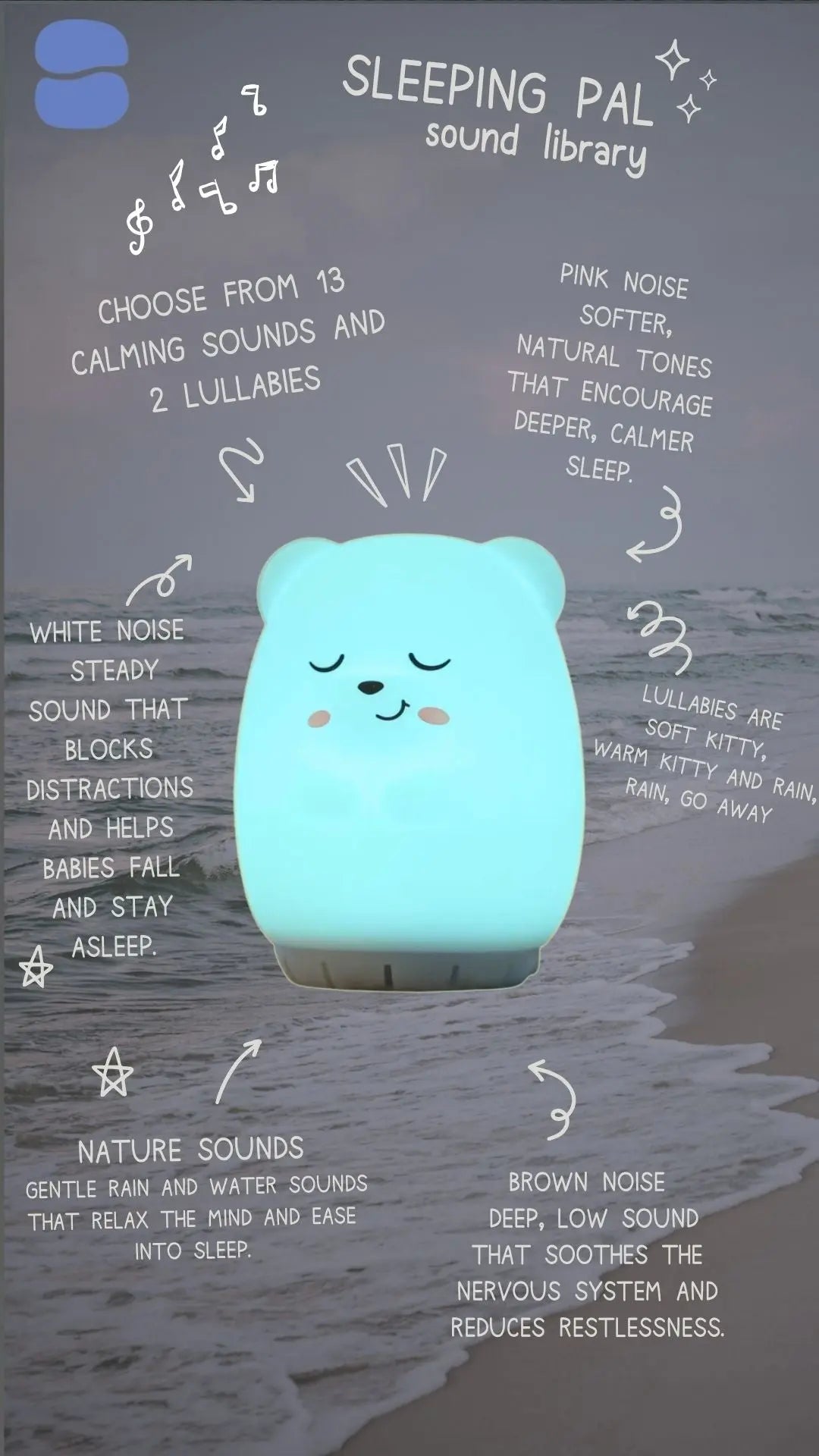 Sleeping Pal Mini Night Light Sound Machine